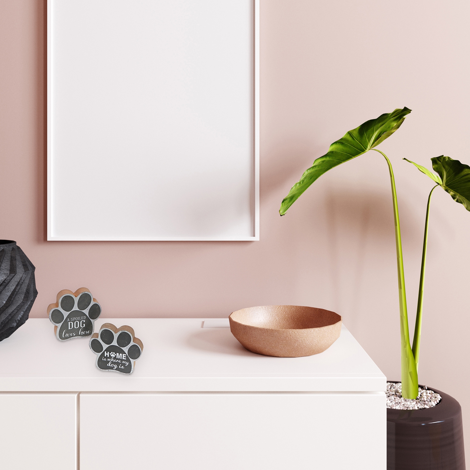 Maison Concepts En Bois Chien De Patte De Patte De Patte Asstd - Ensemble De 2