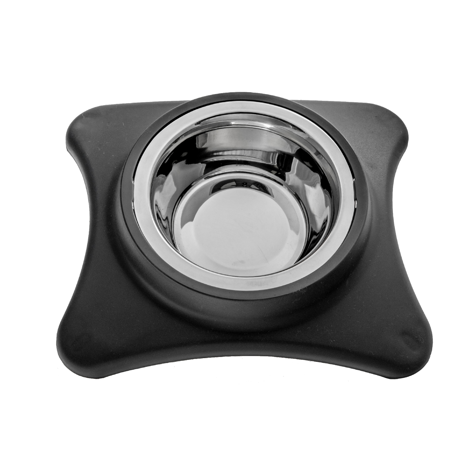 Maison Concepts Bol À Animal De Compagnie En Acier Inoxydable Avec Gris De Support - Ensemble De 2