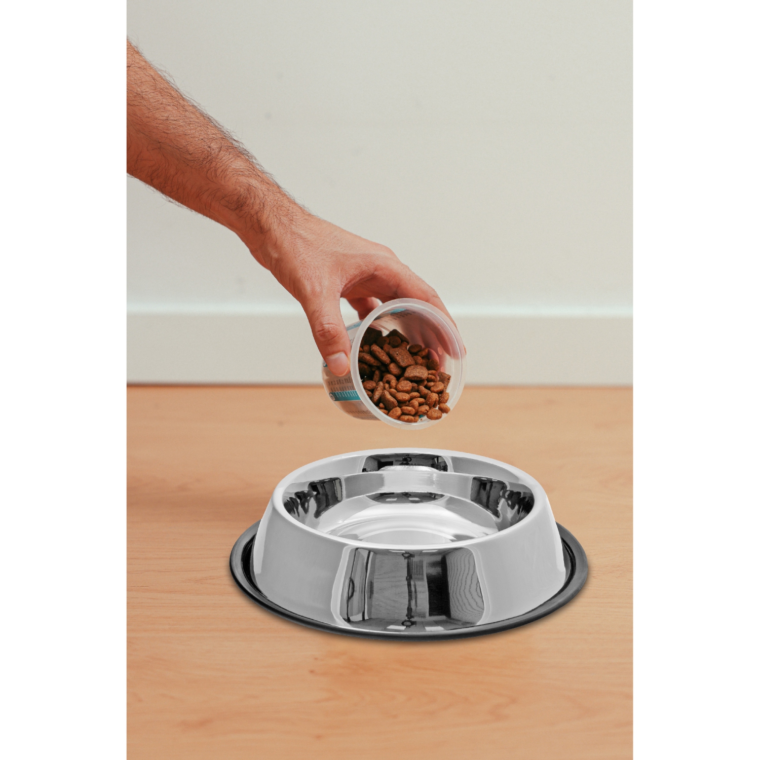Maison Concepts Stainless Steel Pet Bowl With Anti-Slip Ring Base