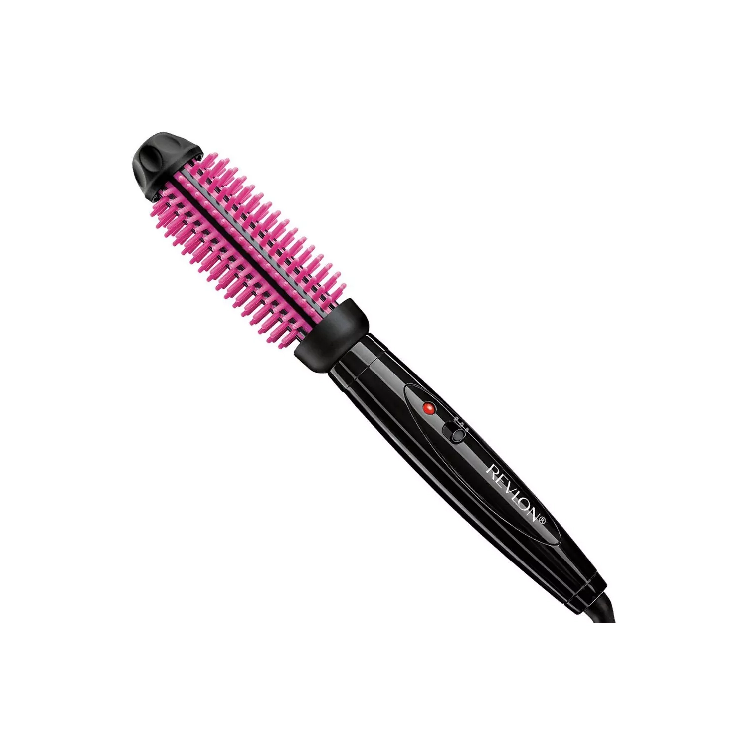 Revlon Pro Collection Heated Silicone Bristle Curl Brush Black - 1"