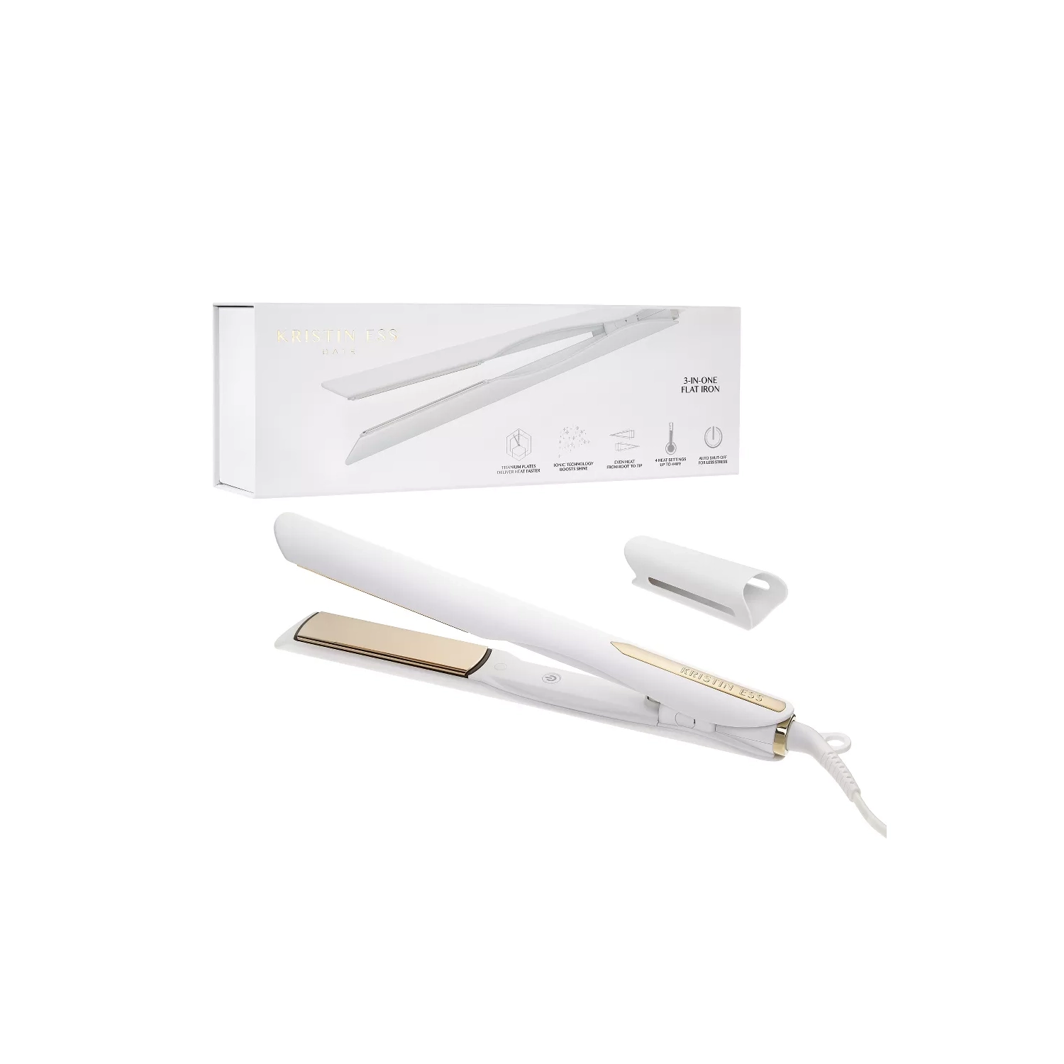 Kristin Ess Soft Bend Titanium Curling Iron For Big Blowout Waves + Volume - 2"