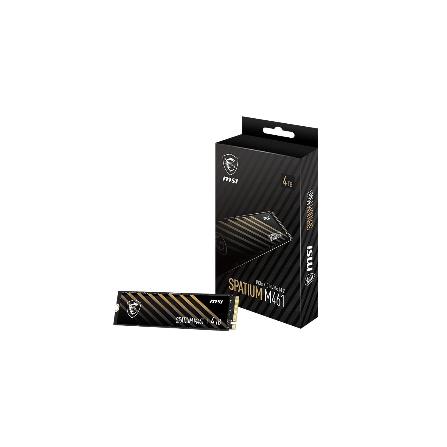 MSI 4TB PCIe 4.0 NVMe Internal SSD, read/write speeds up to 5000/4200 MB/s, 5 years warranty