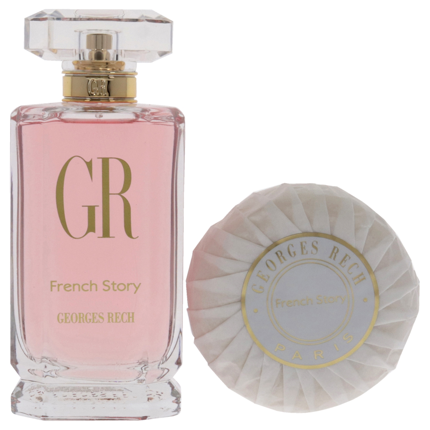 French Story by Georges Rech for Women - Pc Gift Set 3.3oz EDP Spray, 3.5oz Soap