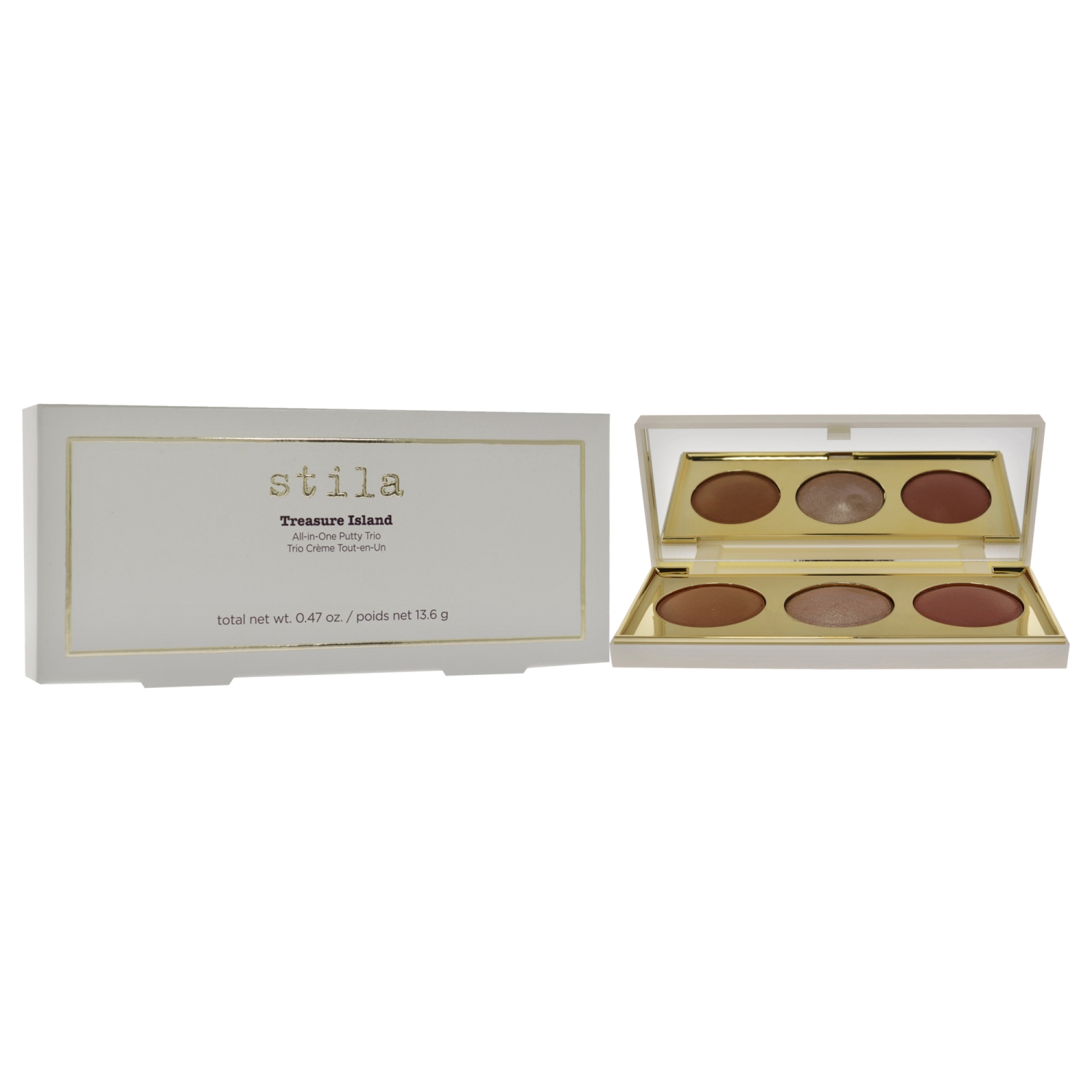 Treasure Island All-in-One Putty Trio Palette by Stila for Women - 0.47 oz Makeup