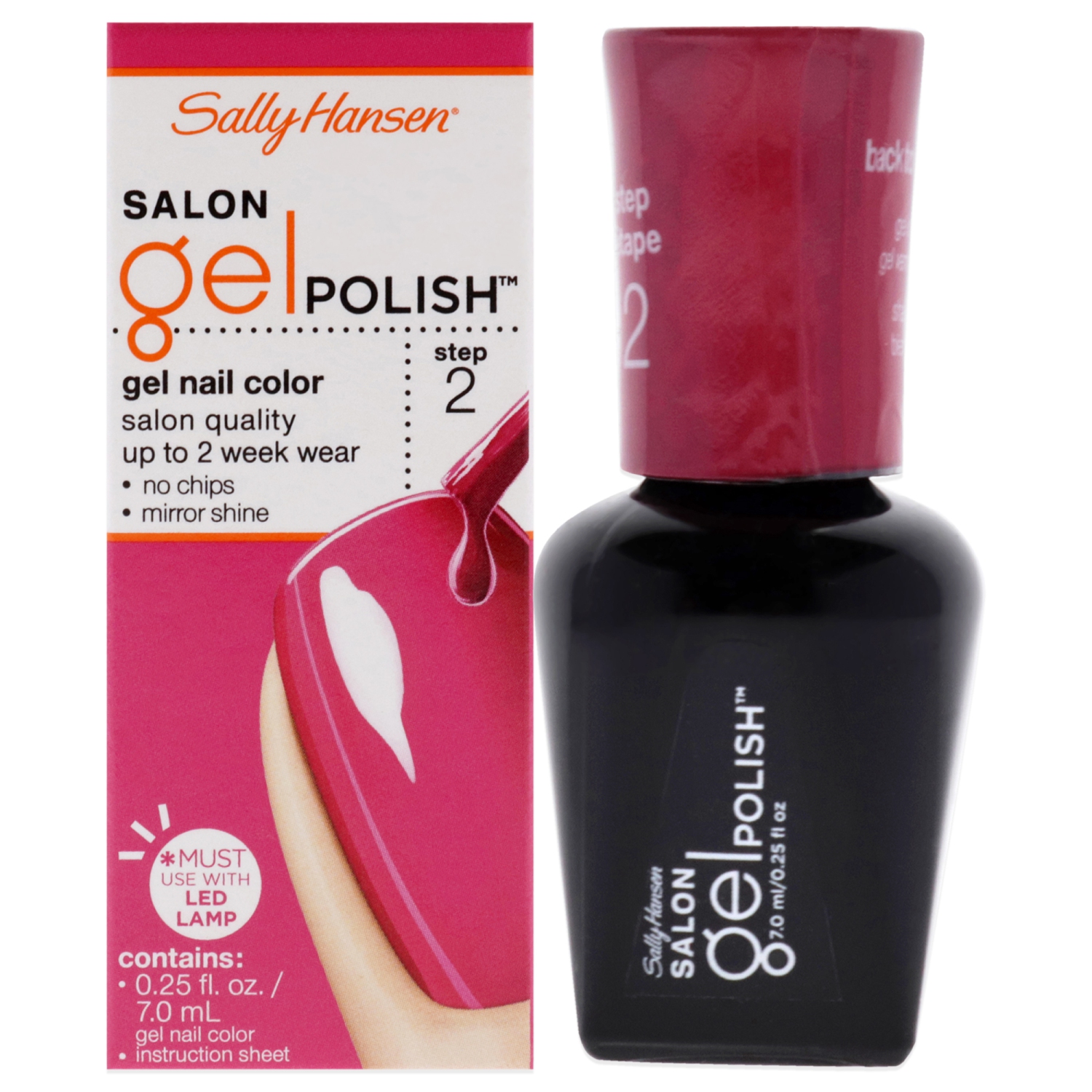 Salon Gel Polish - 210 Back To The Fuchsia by Sally Hansen for Women - 0.25 oz Nail Polish