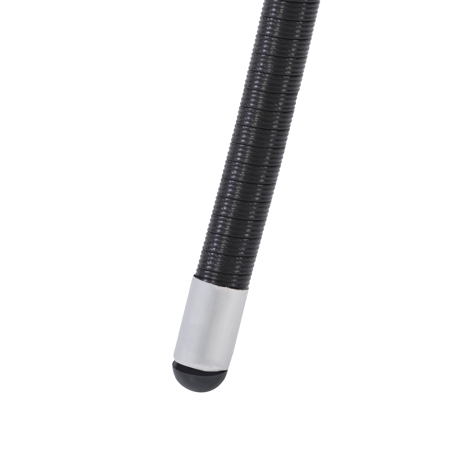 Ensemble de salle à manger rectangulaire Parksville avec chaises empilables - Finition noire / Coussins gris cendre 7pc