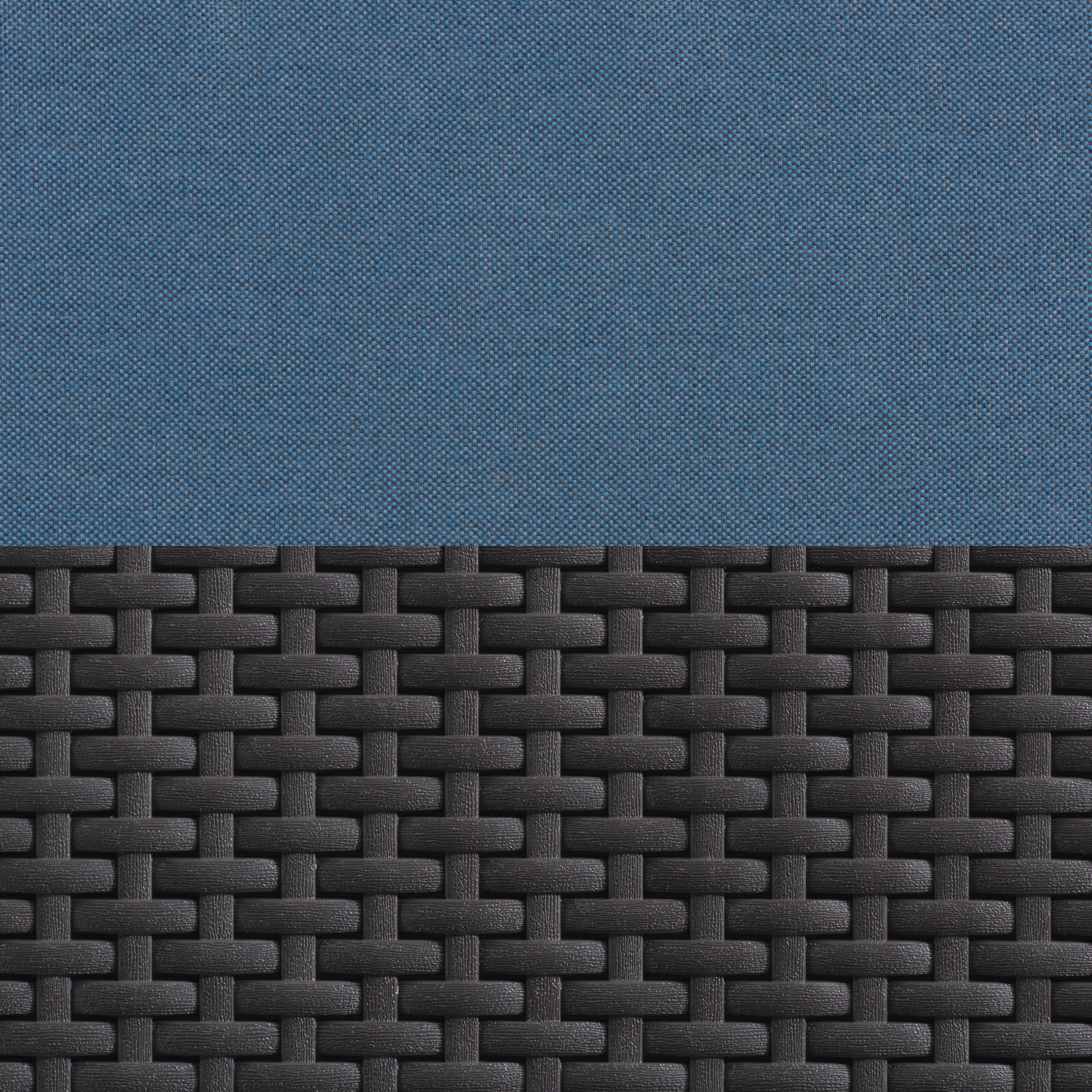 Ensemble de patio en rotin bleu Lake Front, 4pc