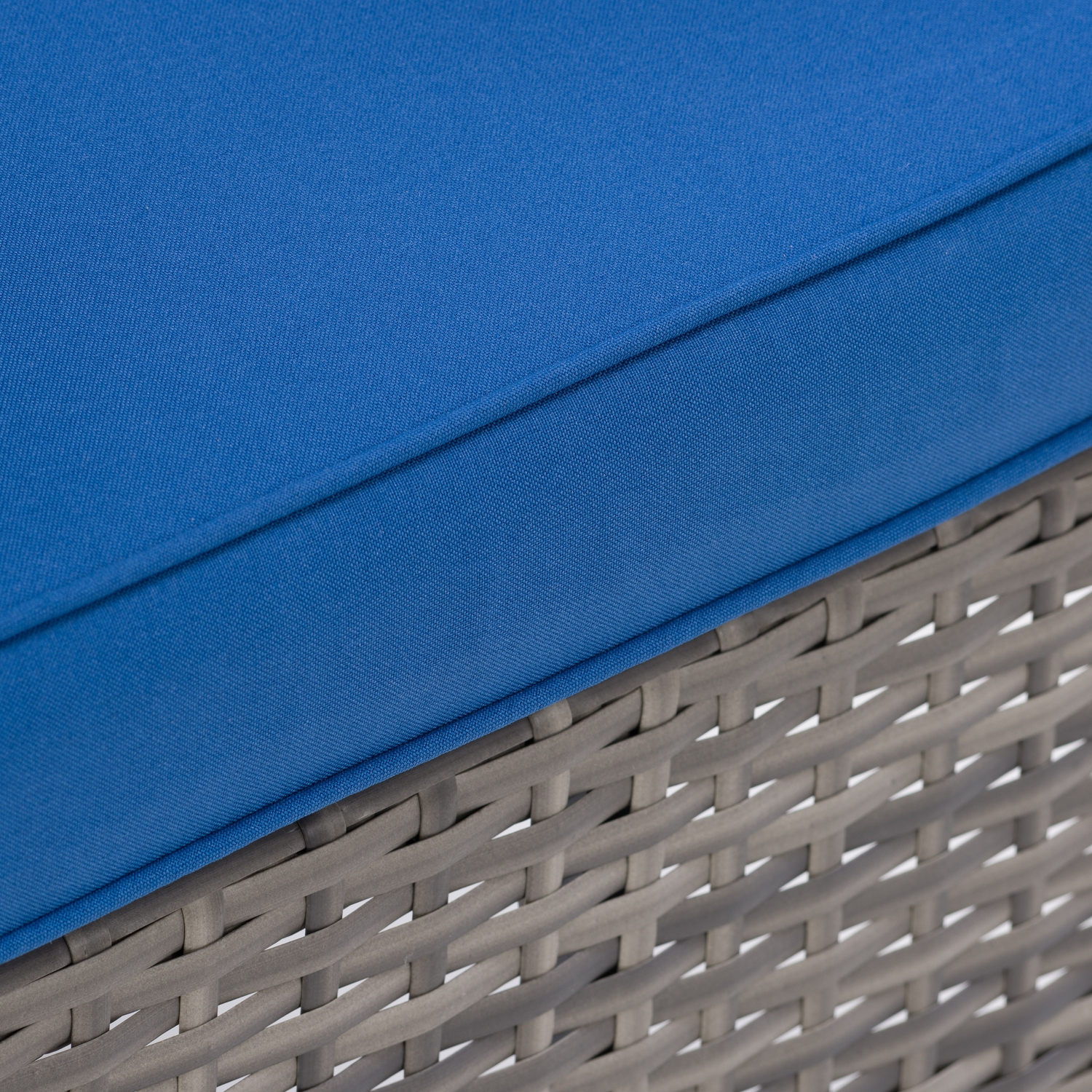 Ensemble modulaire de patio Parksville - Fini gris mélangé / Coussins bleu Oxford 3pc