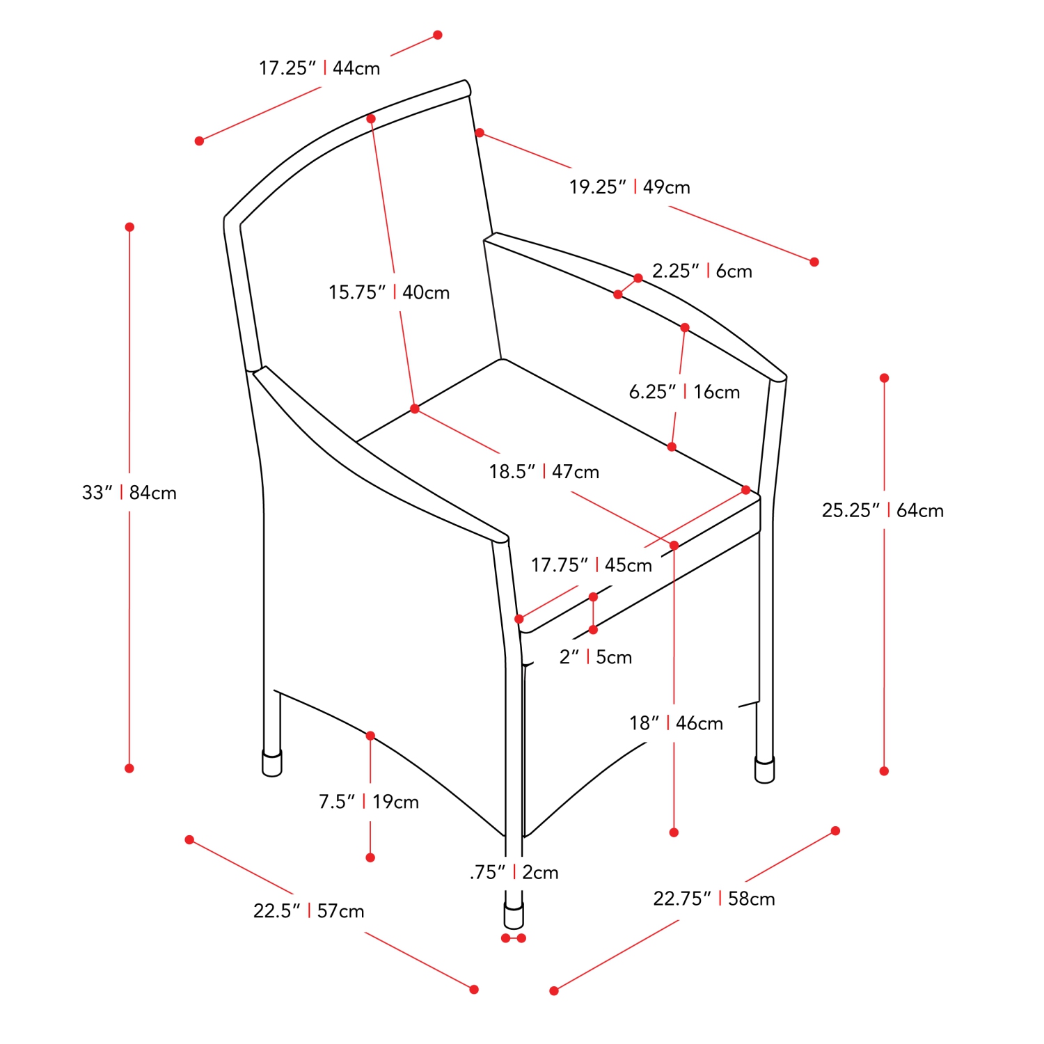 CorLiving Parksville 3-Piece Wicker Patio Bistro Set, Outdoor Dining Set with Table, Chairs and Cushions, for Small Space, Backyard, Balcony