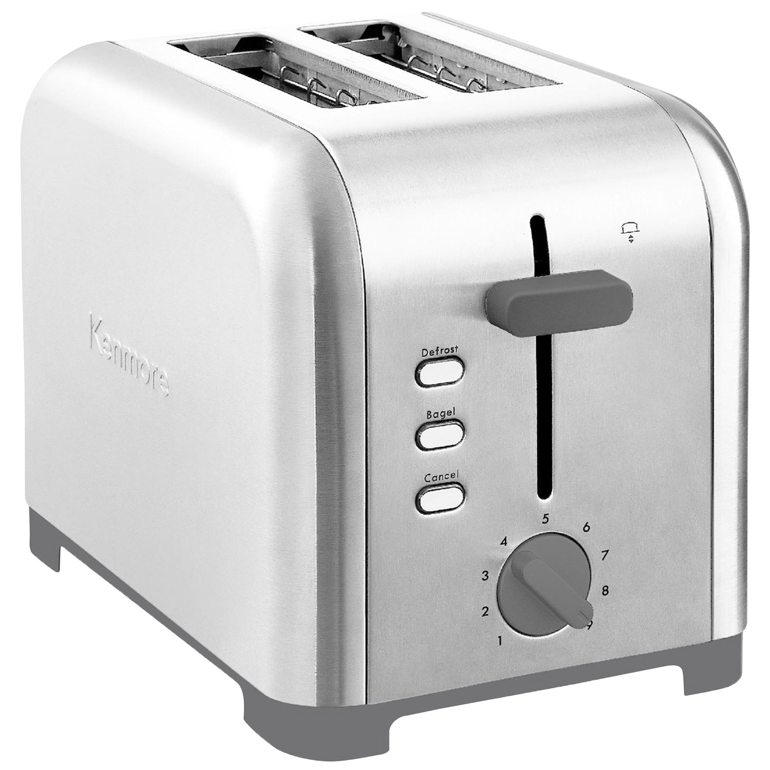 Grille-pain à fentes larges de Kenmore - 2 tranches - Acier inoxydable