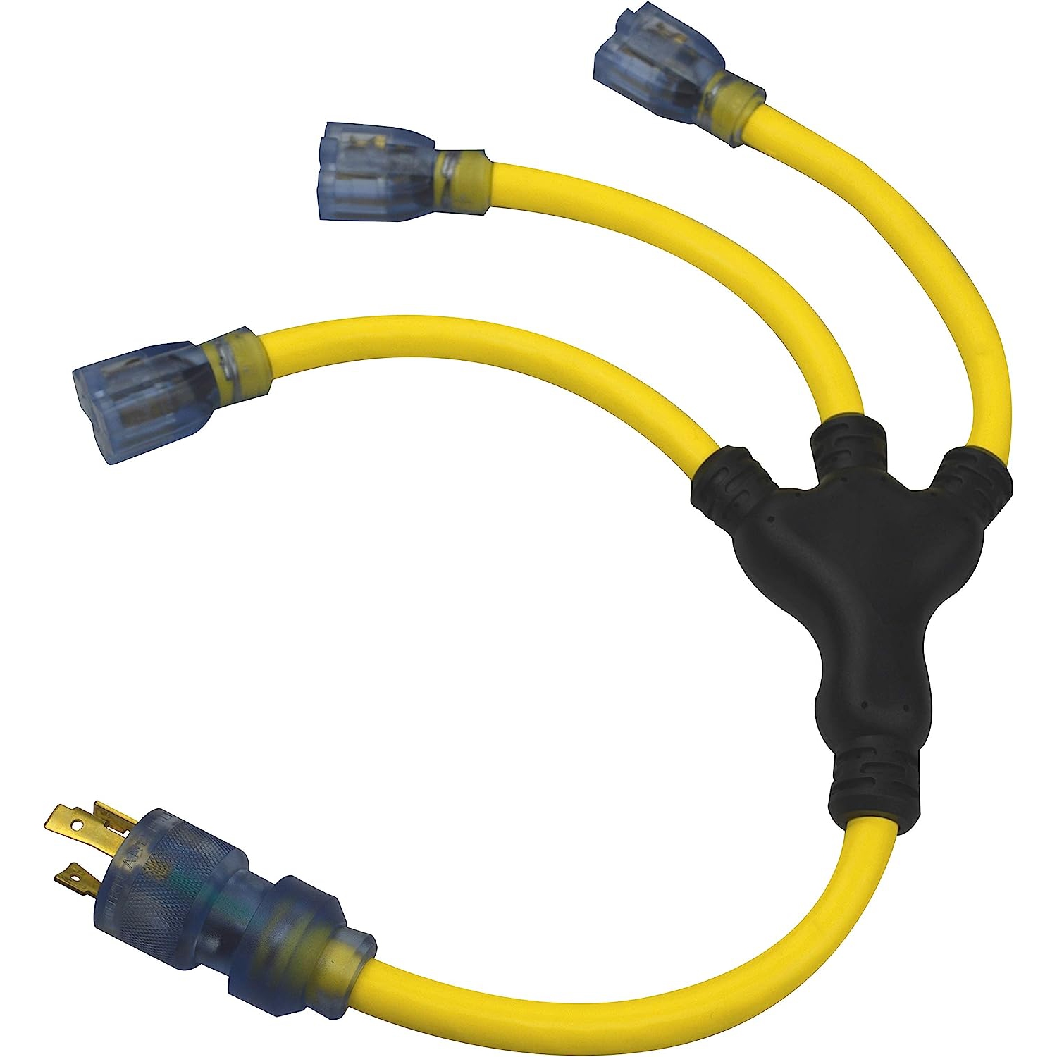 Prime GC130802 Generator Adaptors, 12/3 AWG, 30 A, 3 Outlet(s), 2'