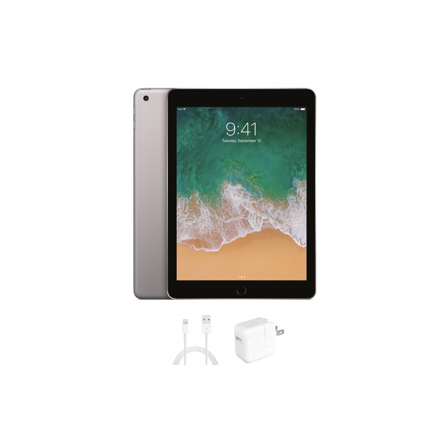 iPad 5 d'Apple offert par Remis à neuf (Bon état), gris cosmique, Wi-Fi 128GB Go seulement