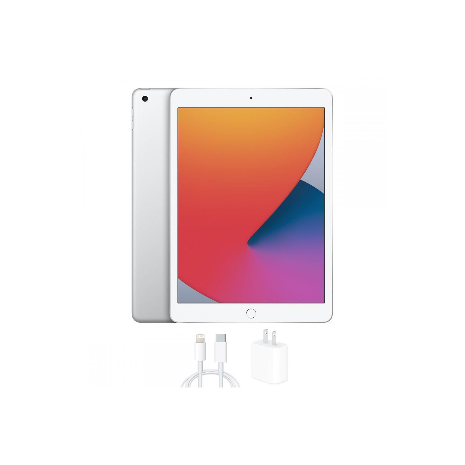Refurbished (Good) Apple iPad 8 (2020), Silver, 32GB Wi-Fi Only
