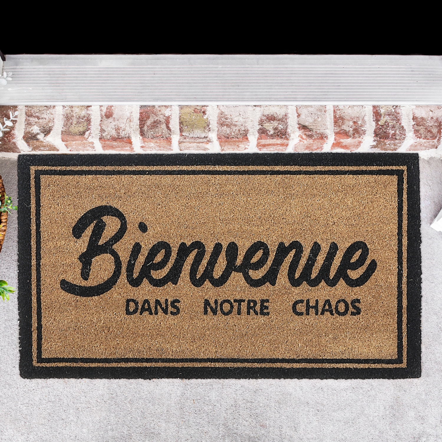 Maison Concepts Coir Door Mat Bienvenue Dans Notre Chaos