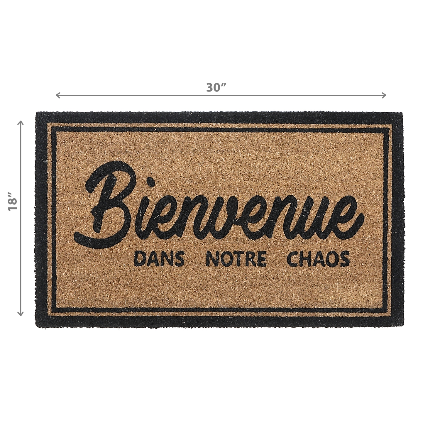 Maison Concepts Coir Door Mat Bienvenue Dans Notre Chaos