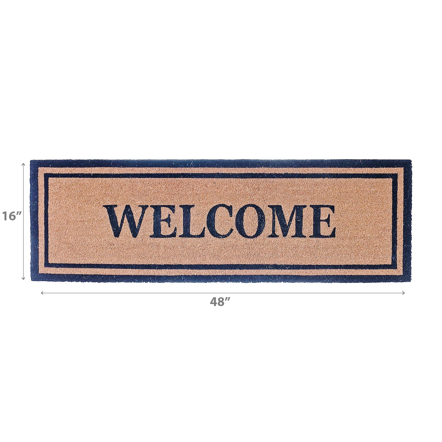 Maison Concepts Coir Door Mat Welcome 16 X 48