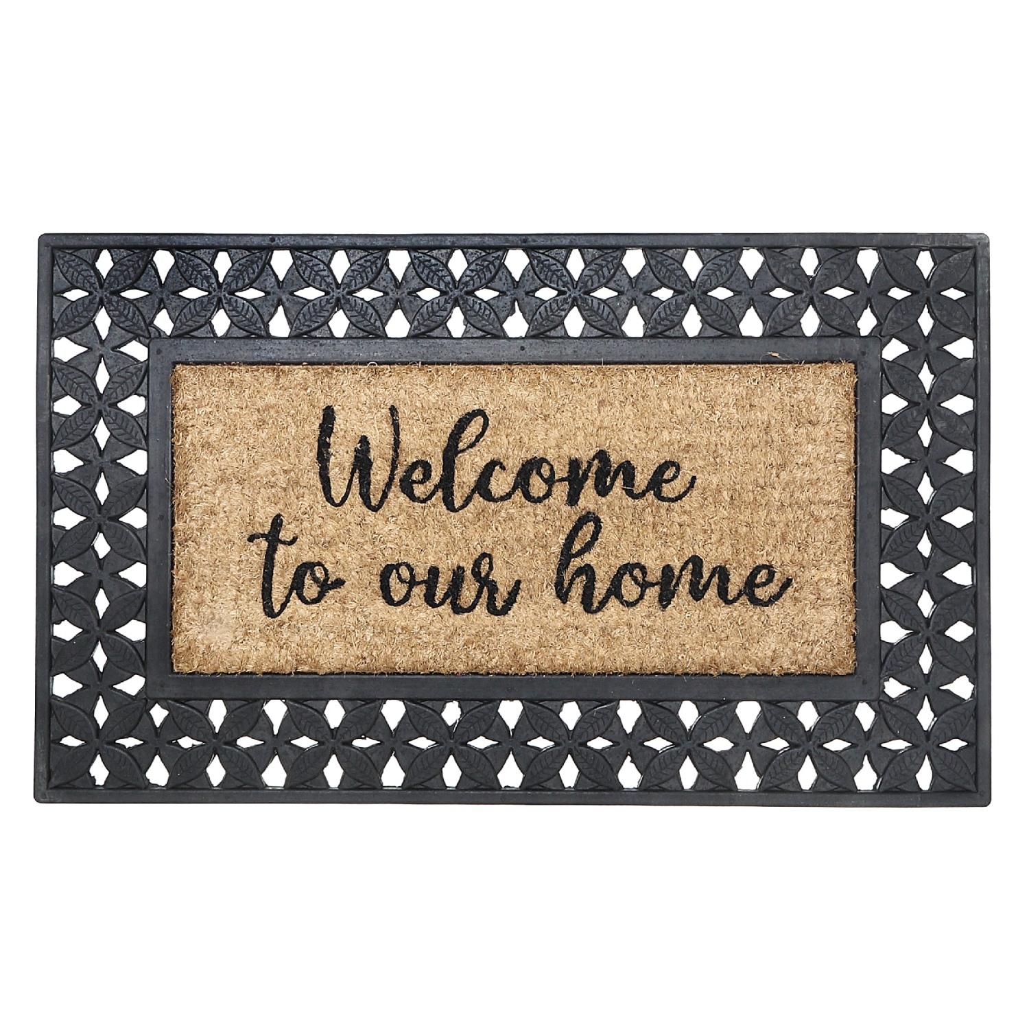 Maison Concepts Rubber & Coir Mat Welcome To Our Home