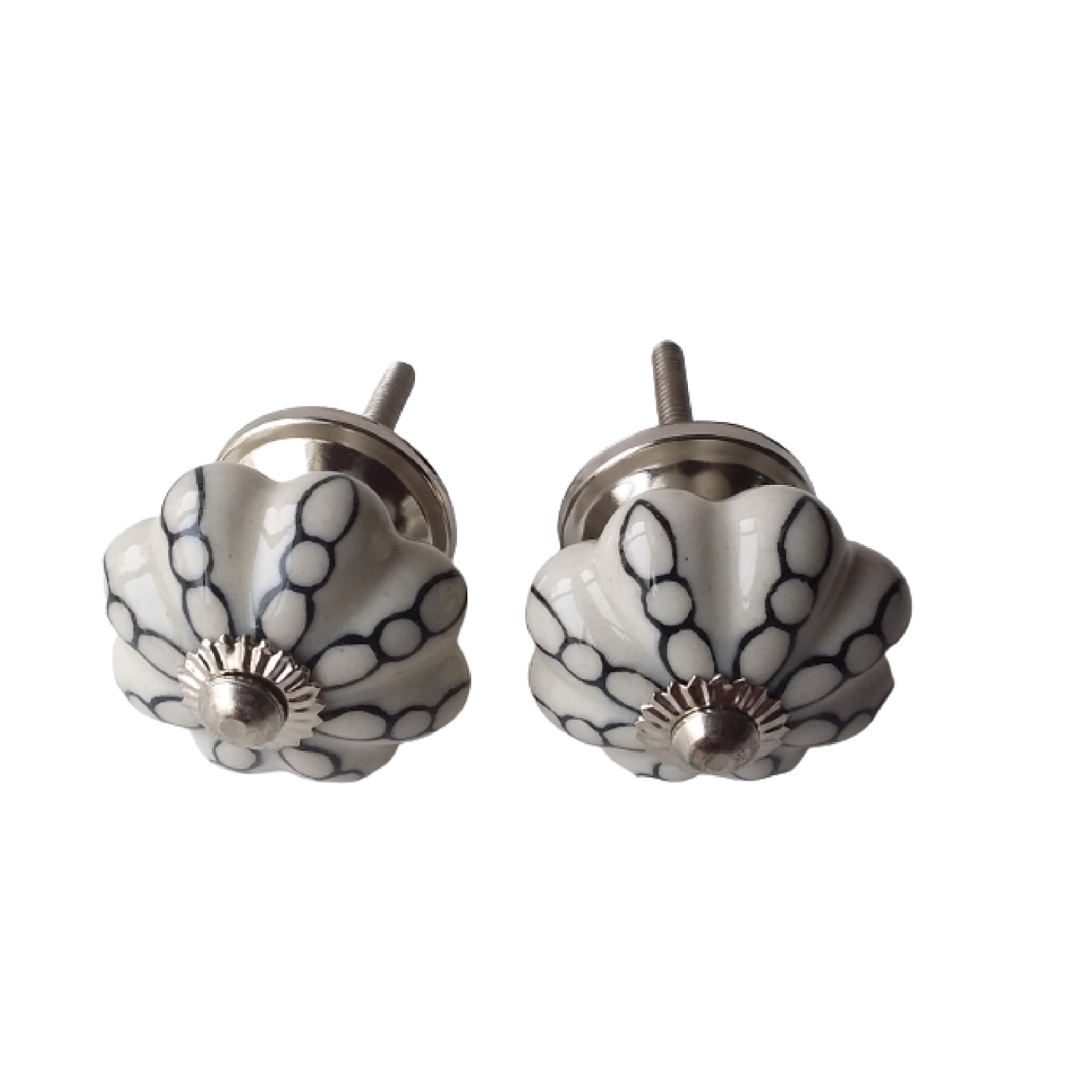 Maison Concepts Decorative Ceramic Knob Set Of 2 Chain - Set of 3
