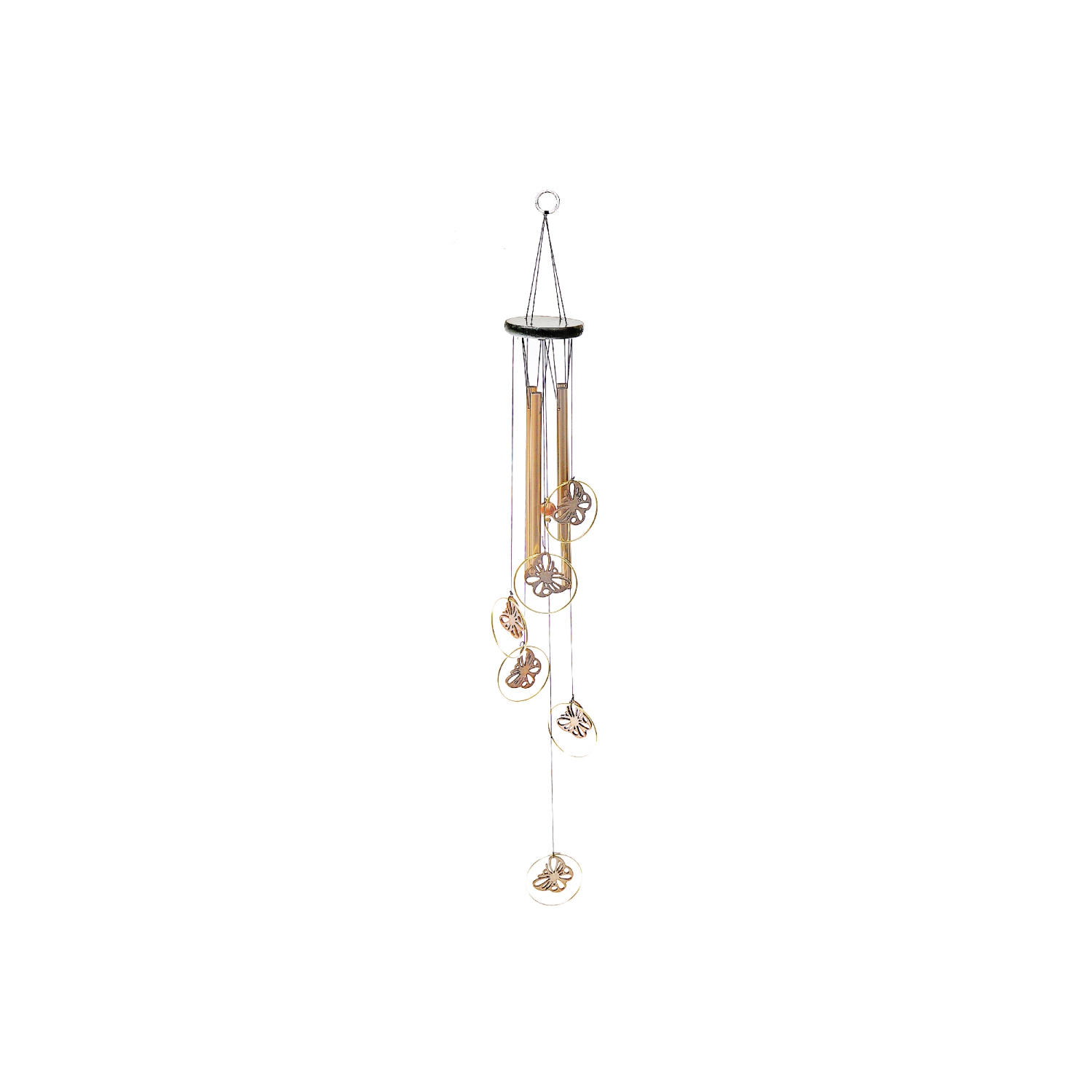 Maison Concepts 28" Round Windchime With Butterfly