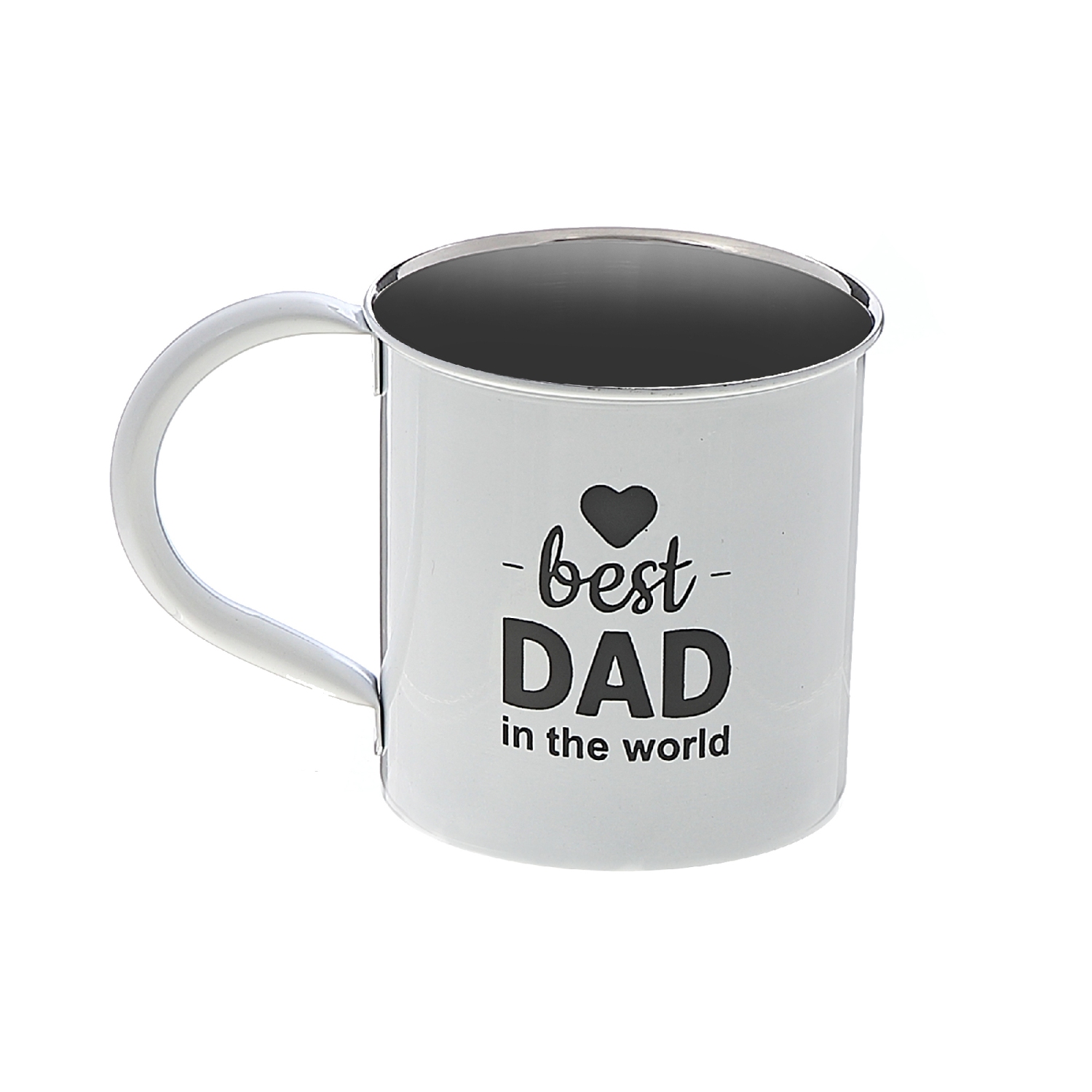 Maison Concepts Stainless Steel Mug With Printing Best Dad In The World - Set of 2