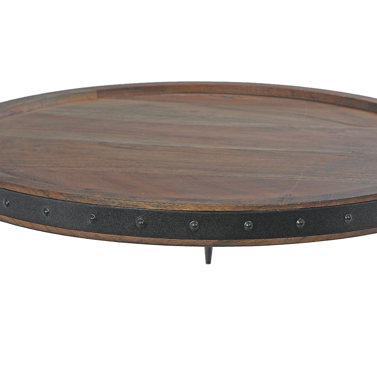 Maison Concepts Wood Acacia Avec Support De Gâteau Gunmetal Rivé