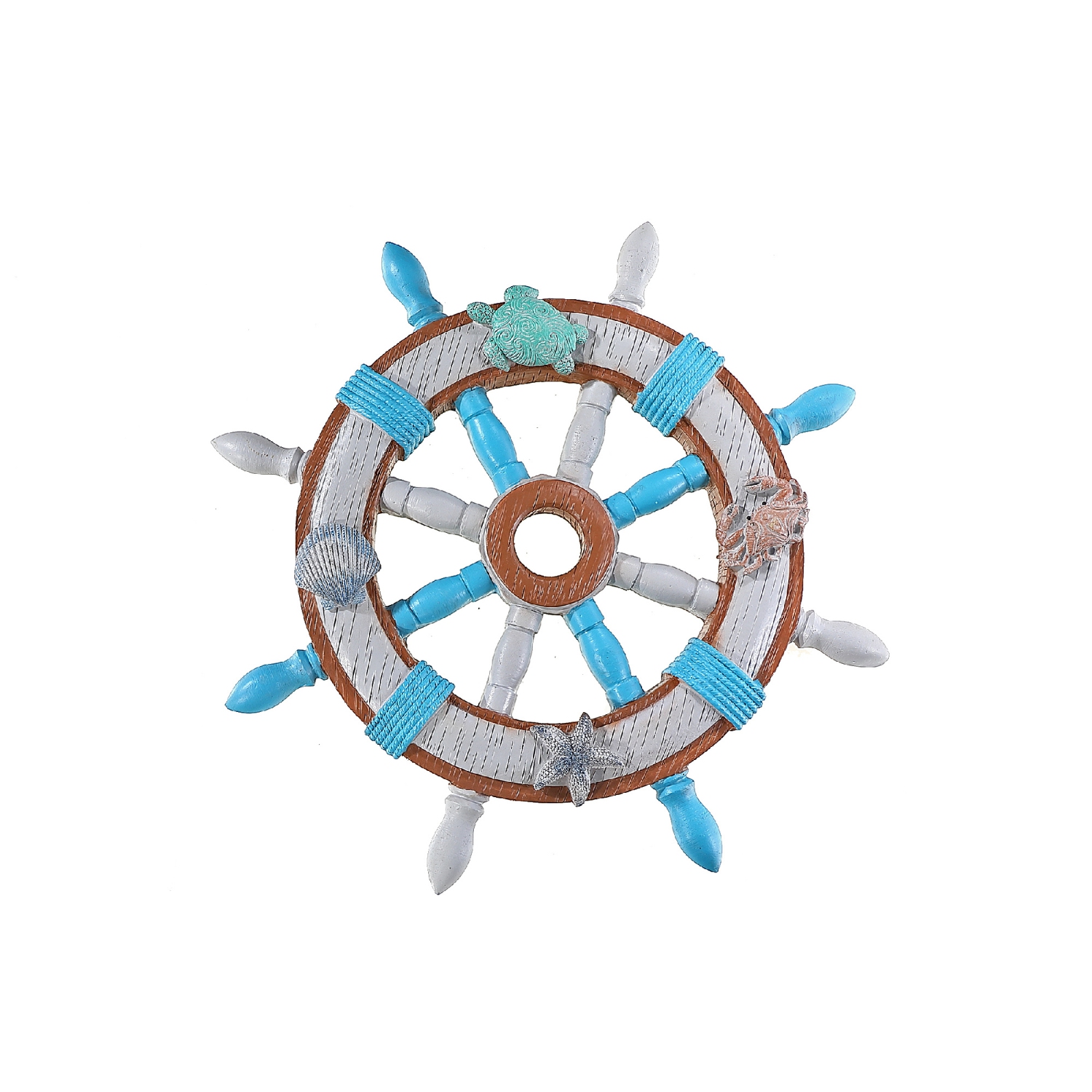 Maison Concepts Nautical Ship Wheel Smooth Sailing