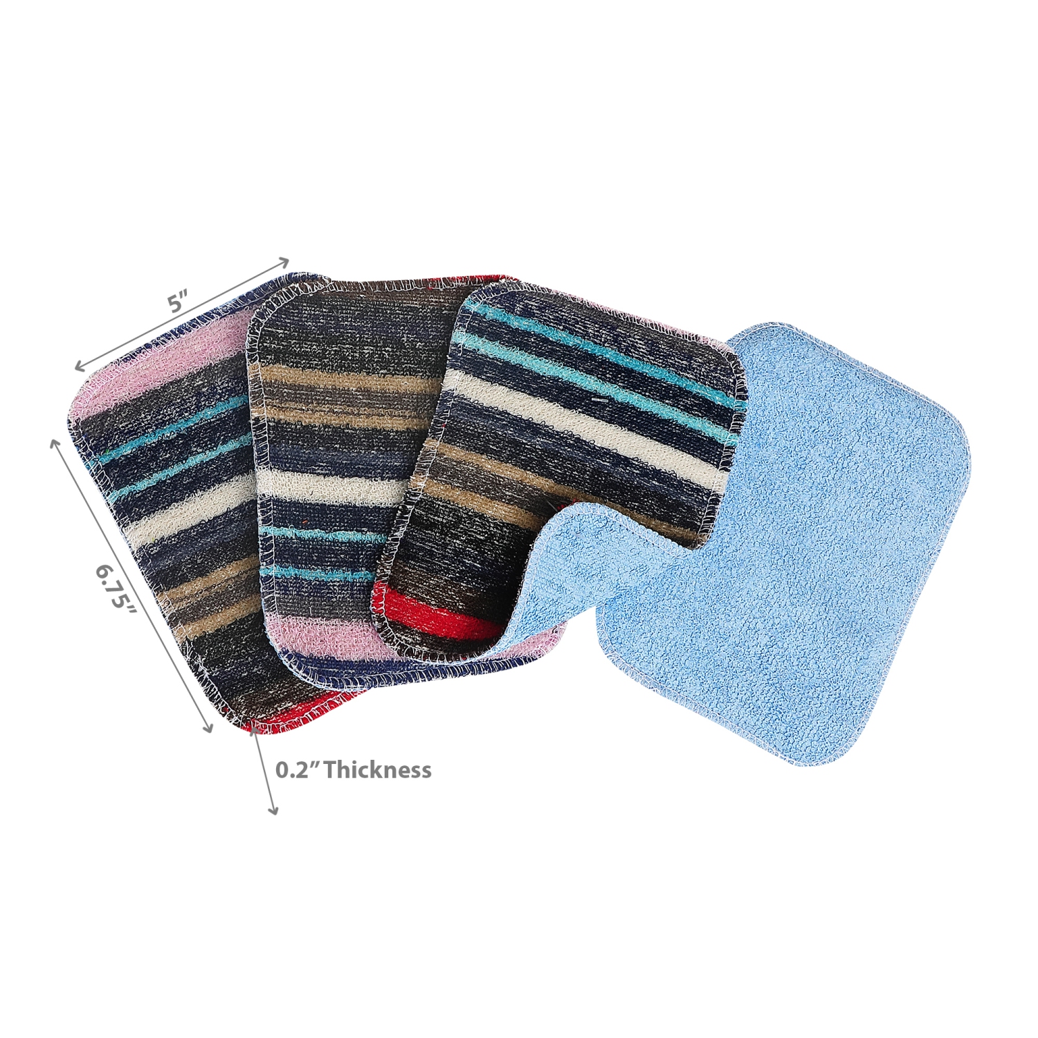 Maison Concepts Scrub & Wile Asstd - Ensemble De 4