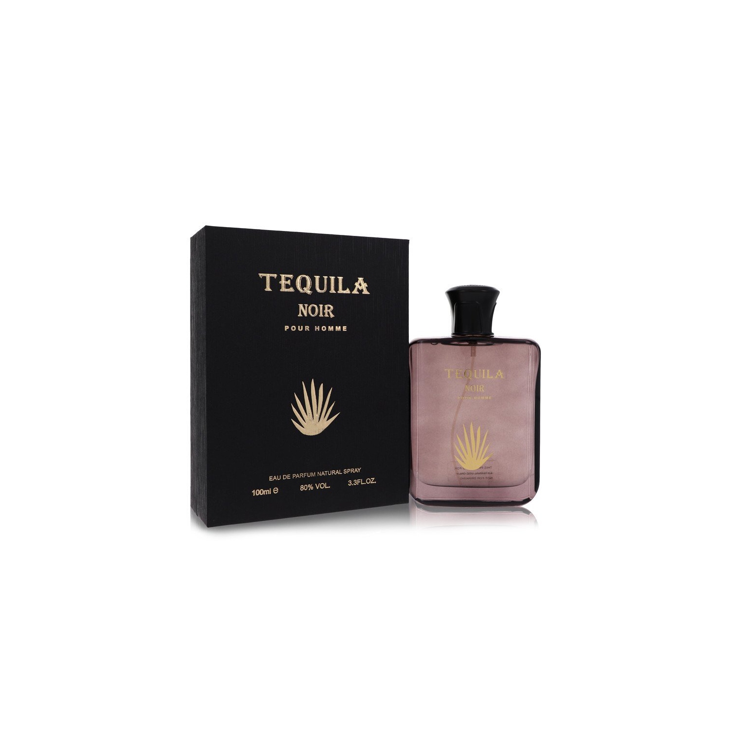 Tequila Pour Homme Noir by Tequila Perfumes Eau De Parfum Spray 3.3 oz (Men)