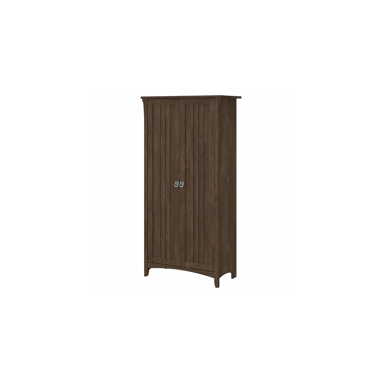 Pemberly Row Tall Storage Cabinet with Doors in Ash Brown - Engineered Wood