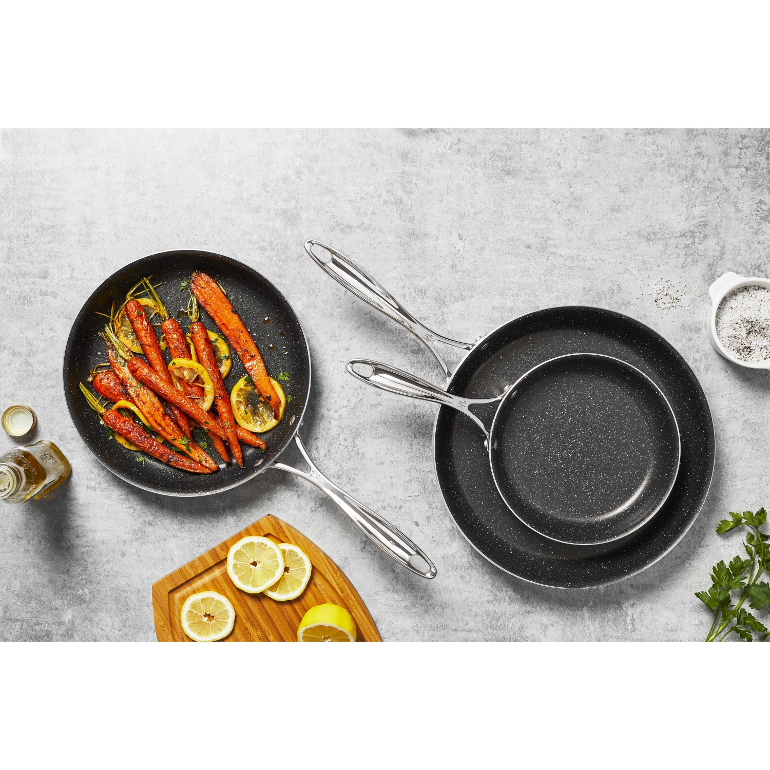HENCKELS Capri 3 Piece aluminum Fry pan set