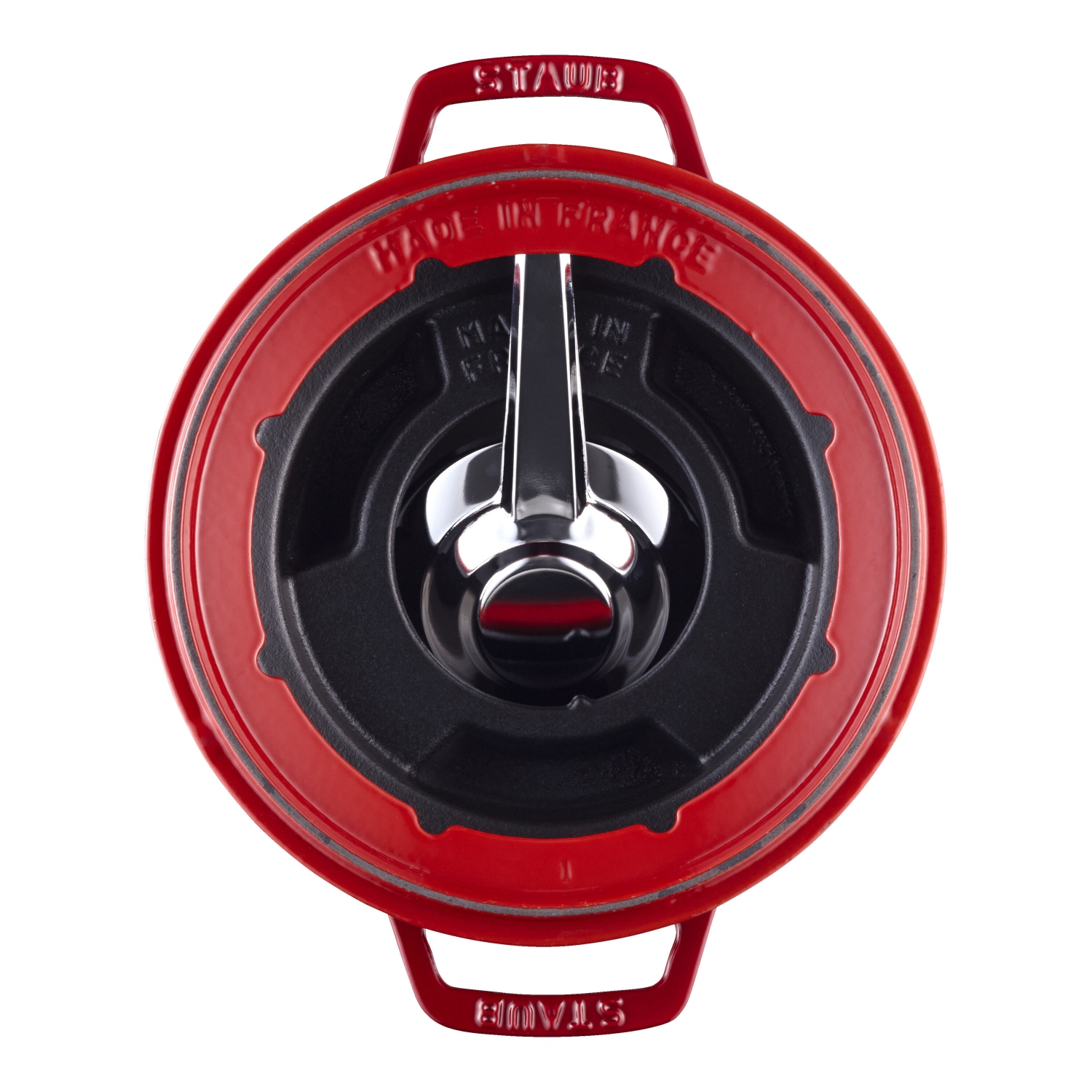 STAUB Specialities Cast Iron Fondue Set, Cherry