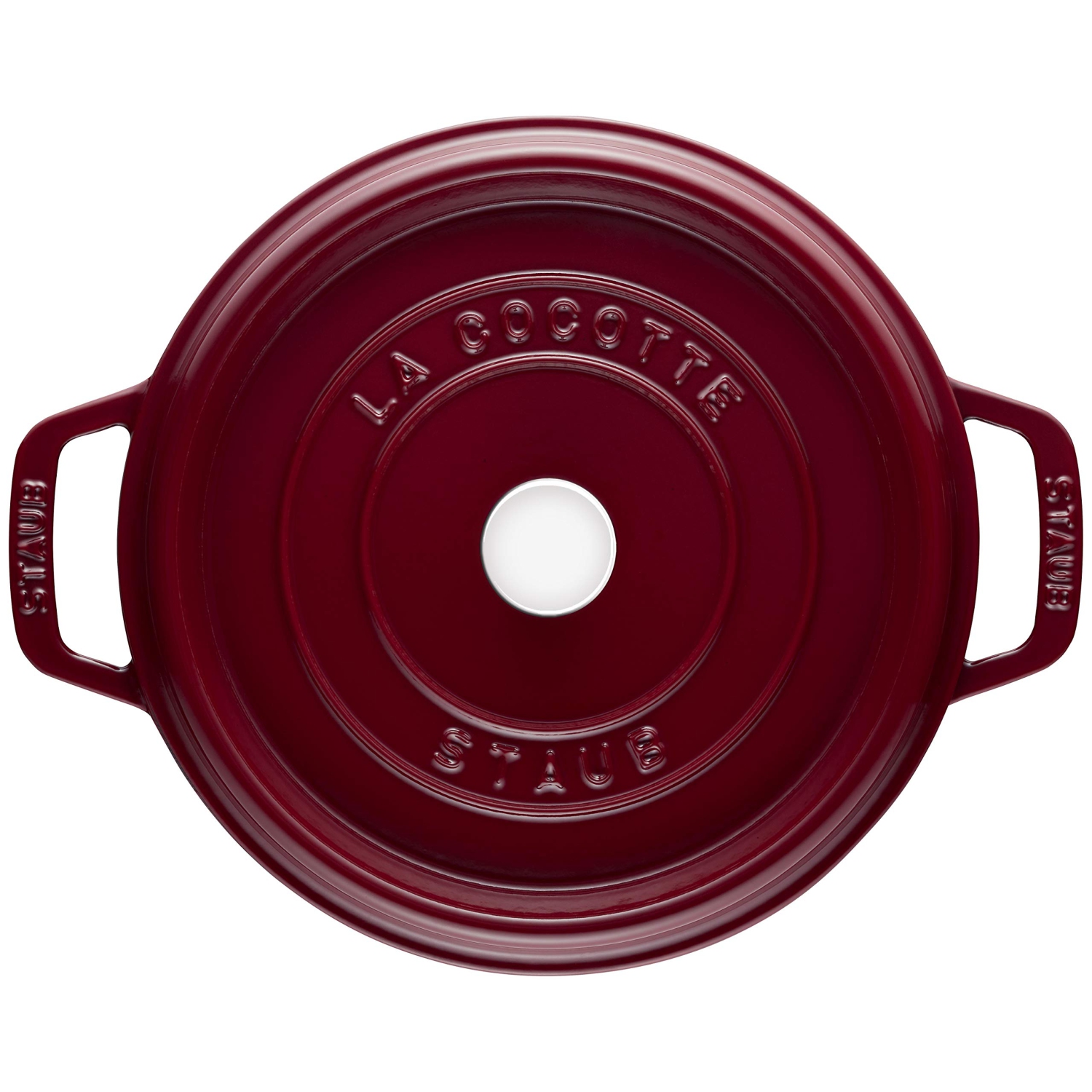 STAUB La Cocotte 4.75 L Cast Iron Round Tall Cocotte, Bordeaux
