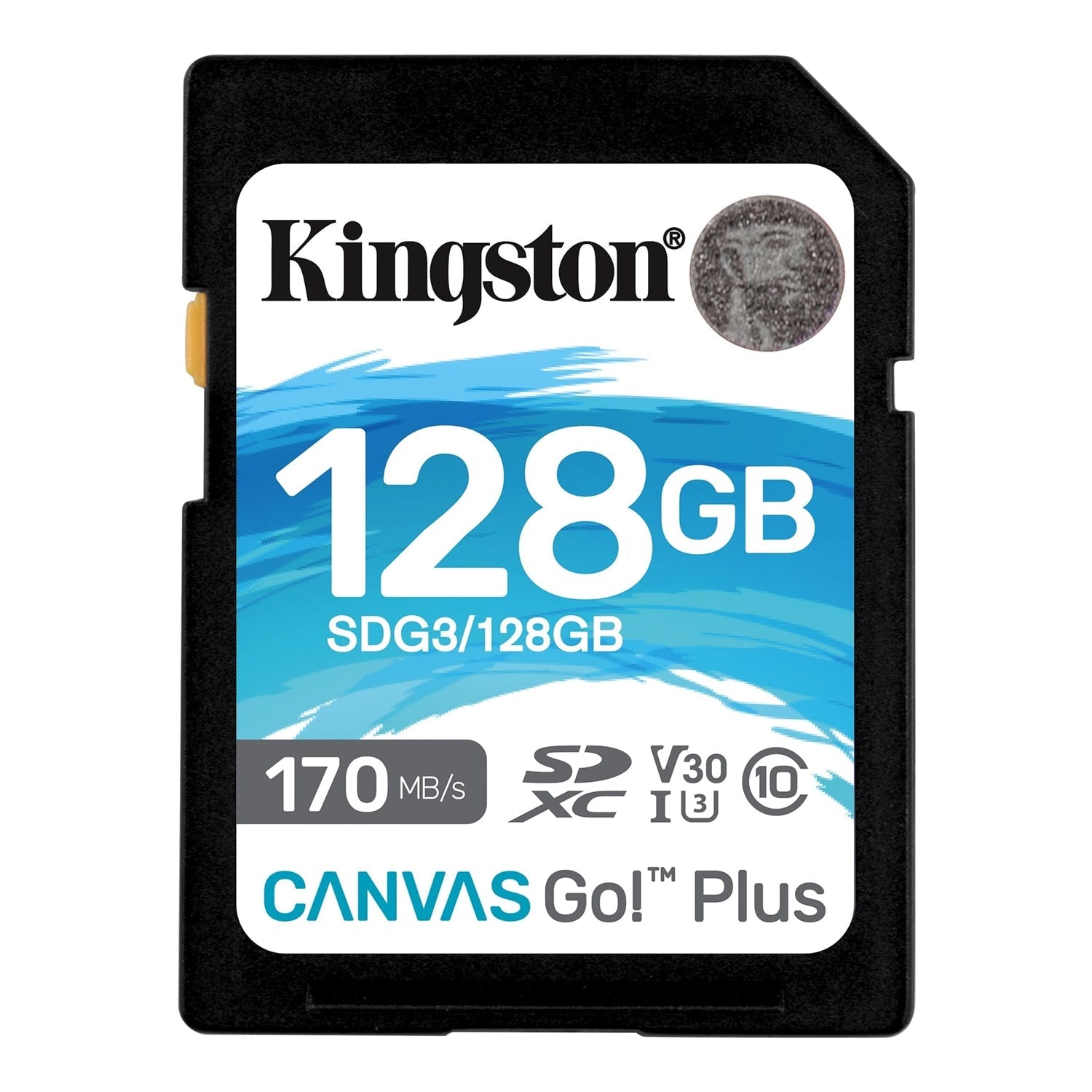 Kingston - Canvas Go Plus SD Memory Card, 128GB Capacity, Class 10, UHS-I, U3, V30