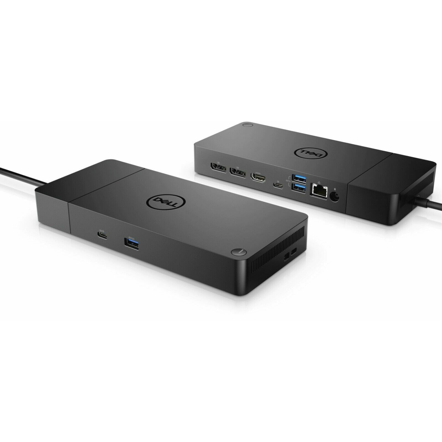 Refurbished (Good) Dell WD19 130W Docking Station (with 90W Power Delivery) USB-C, HDMI, Dual DisplayPort, Black