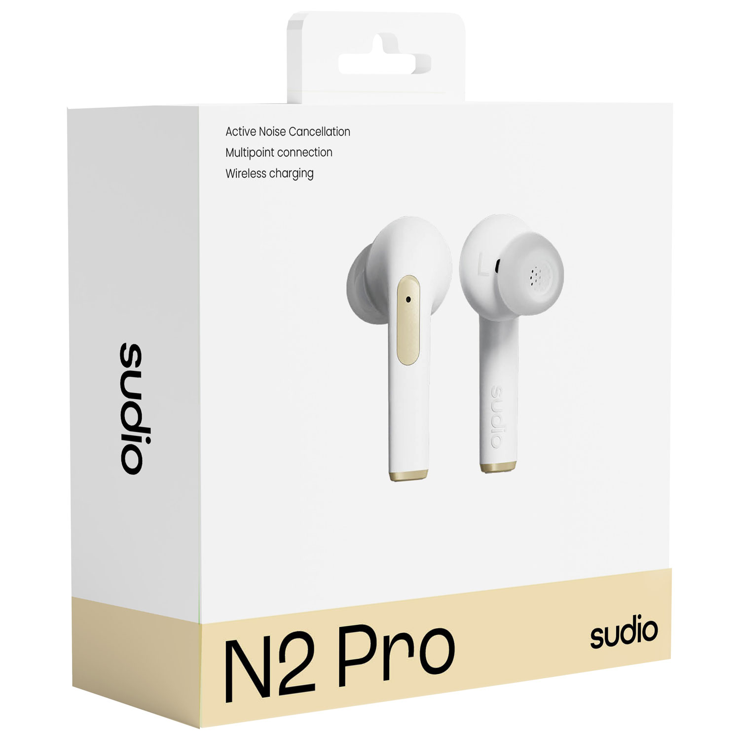 Sudio Audio N2 PRO In-Ear Noise Cancelling True Wireless Earbuds - White