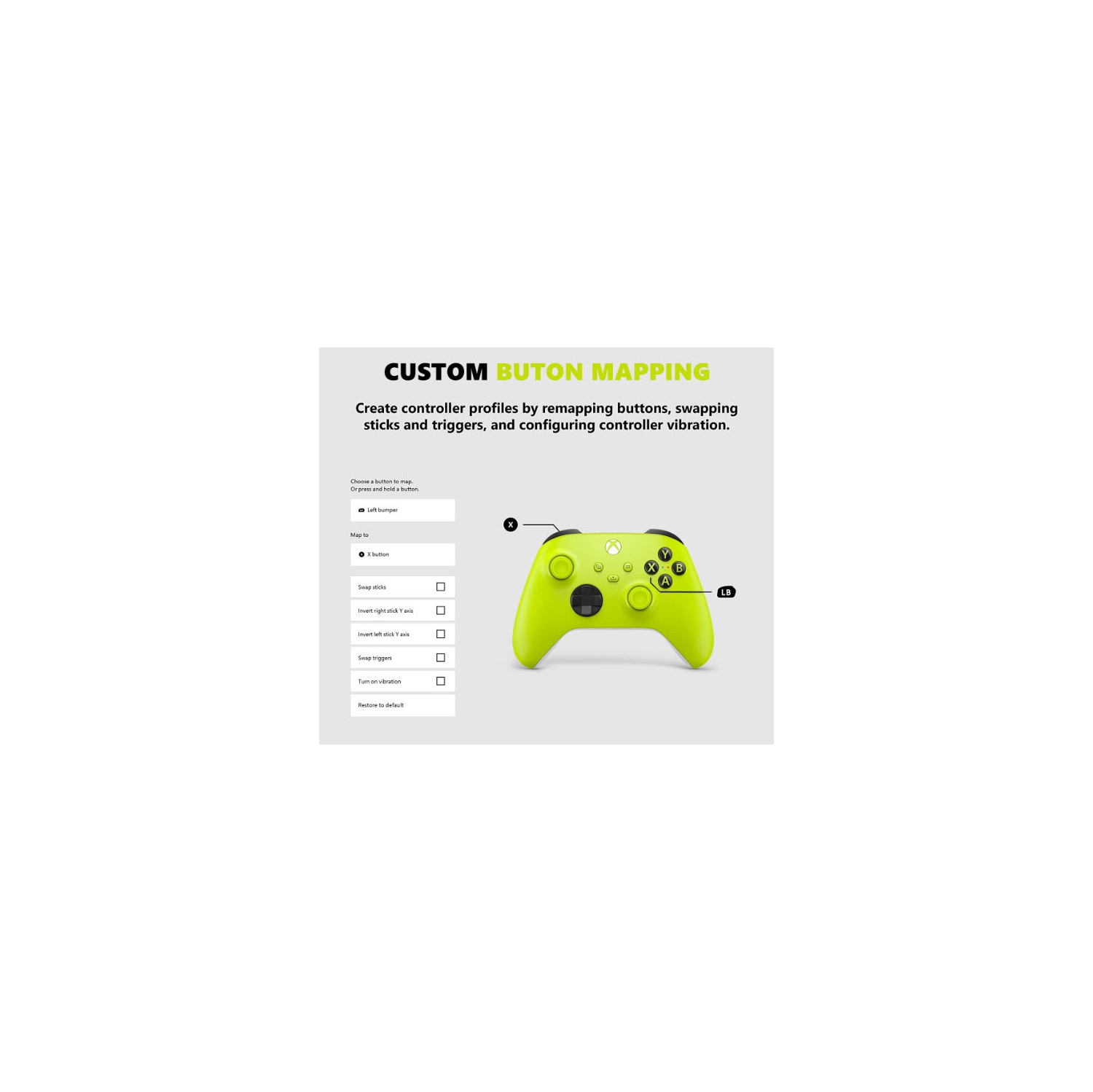 Manette sans fil pour Xbox pour Xbox Series X|S, Xbox One et appareils Windows – Volt électrique