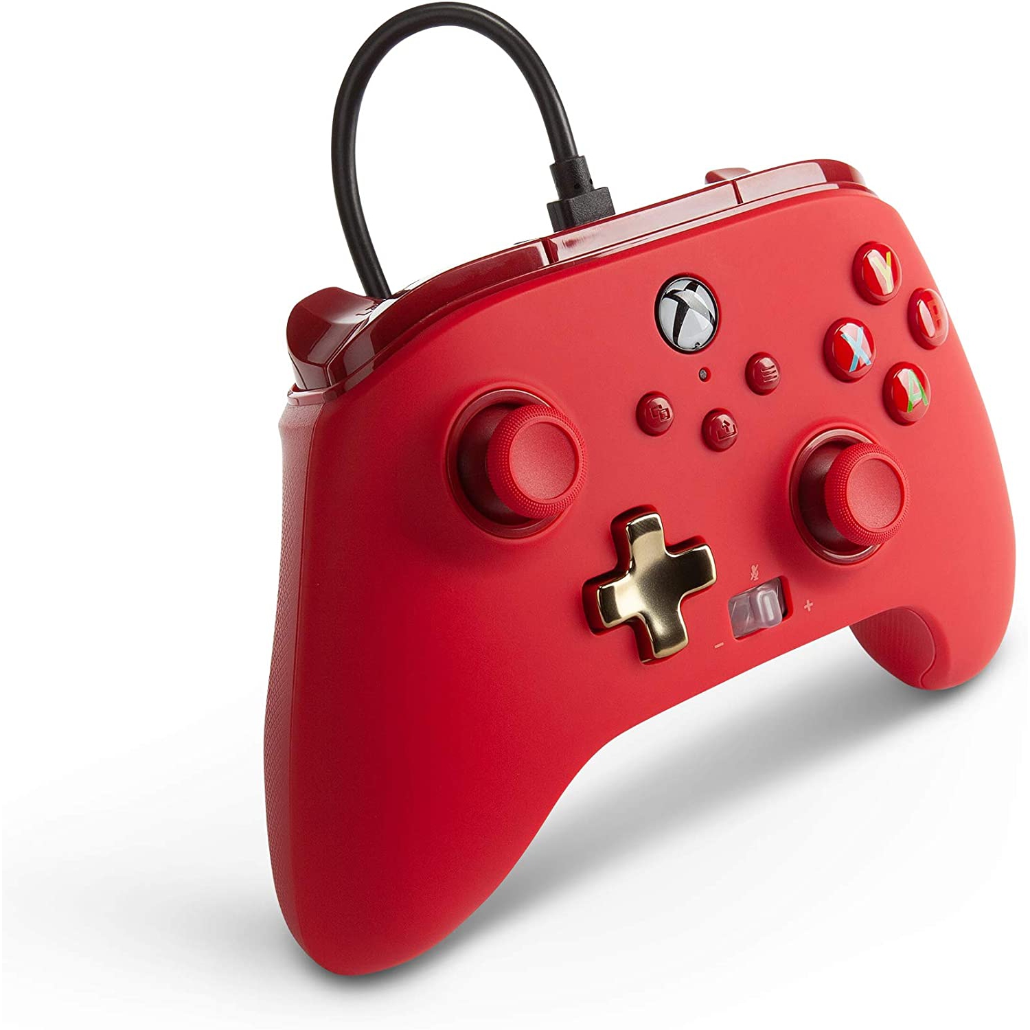 Manette avec fil optimisée ouverte de PowerA pour Xbox - Rouge