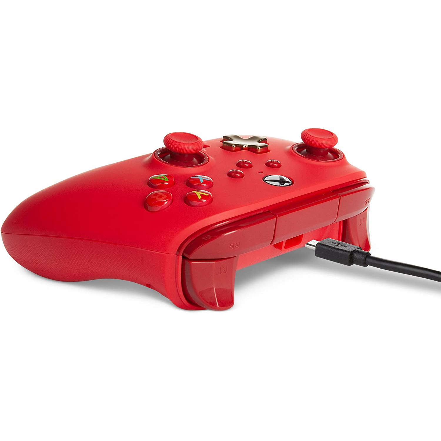 Manette avec fil optimisée ouverte de PowerA pour Xbox - Rouge