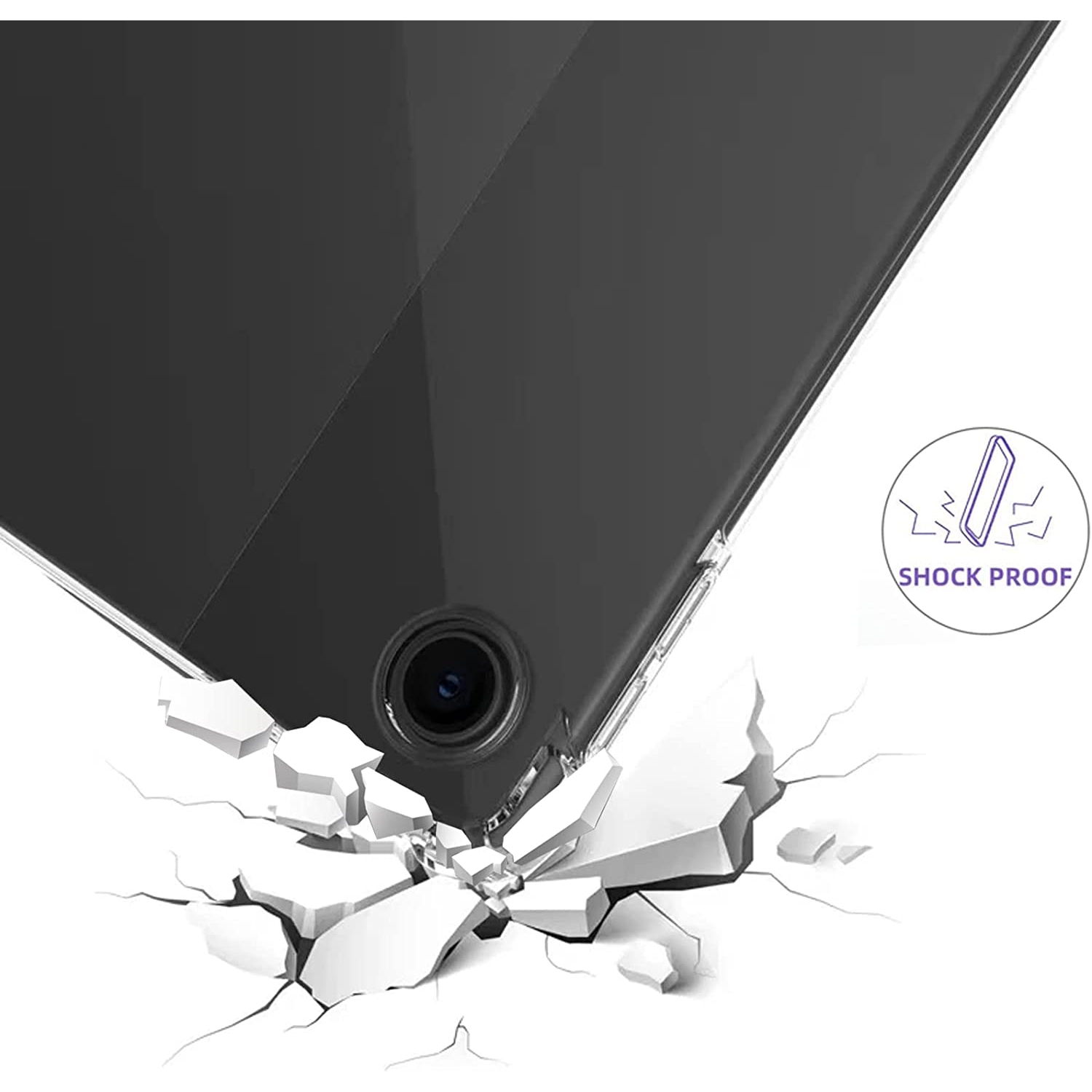 Tablet Case for Lenovo Tab M10 Plus 3nd Gen 10.6inch, K Flexible Ultra Slim Reinforced Corners Clear Protective Cover Crystal Shockproof Rugged Back