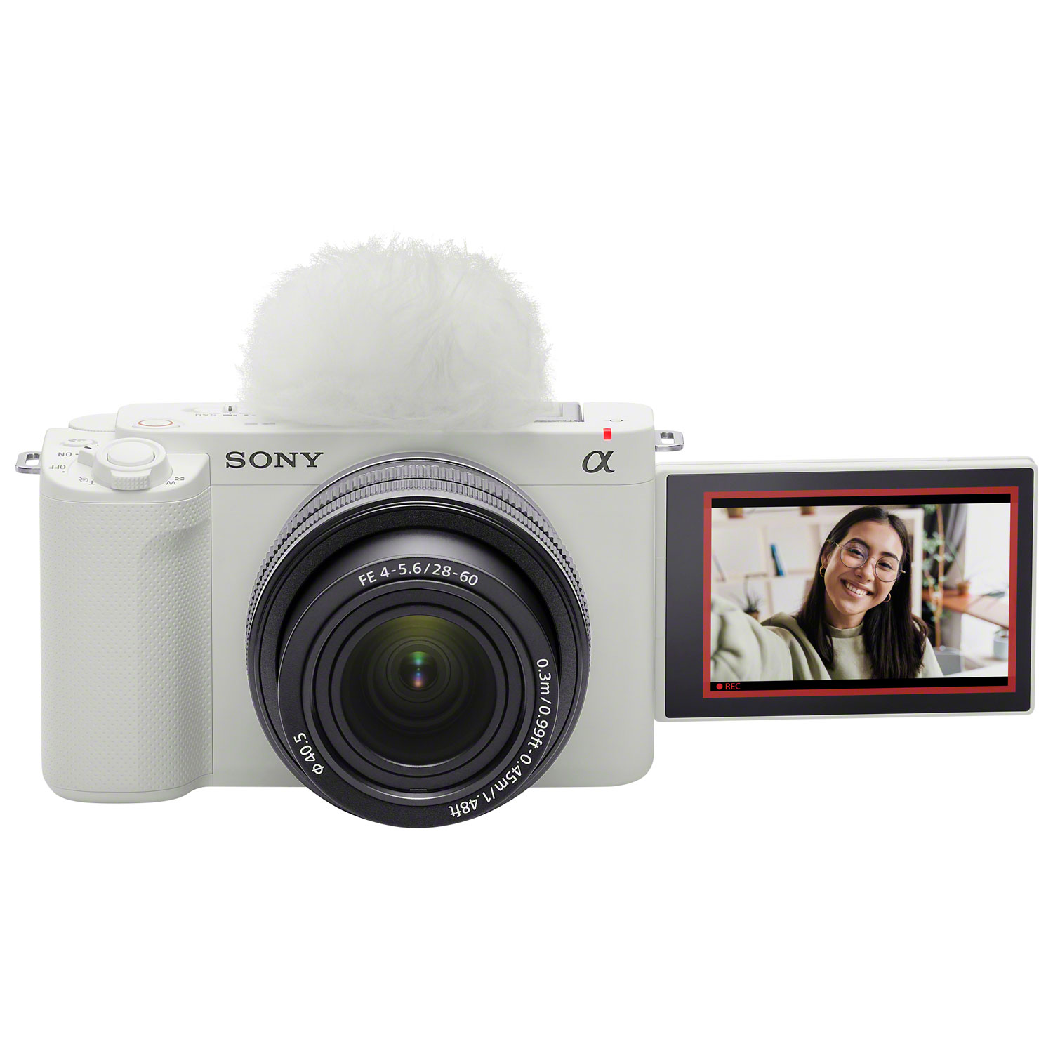 Sony Alpha ZV-E1 Full-Frame Interchangeable Lens Mirrorless Vlogger Camera with 28-60mm Lens Kit - White
