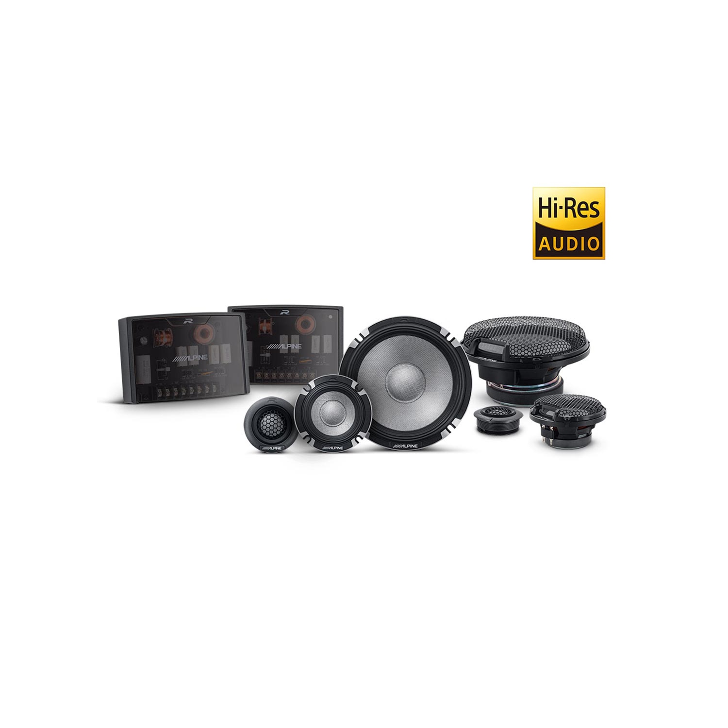Alpine R2-S653 High-Resolution Pro 3-Way Speaker Set