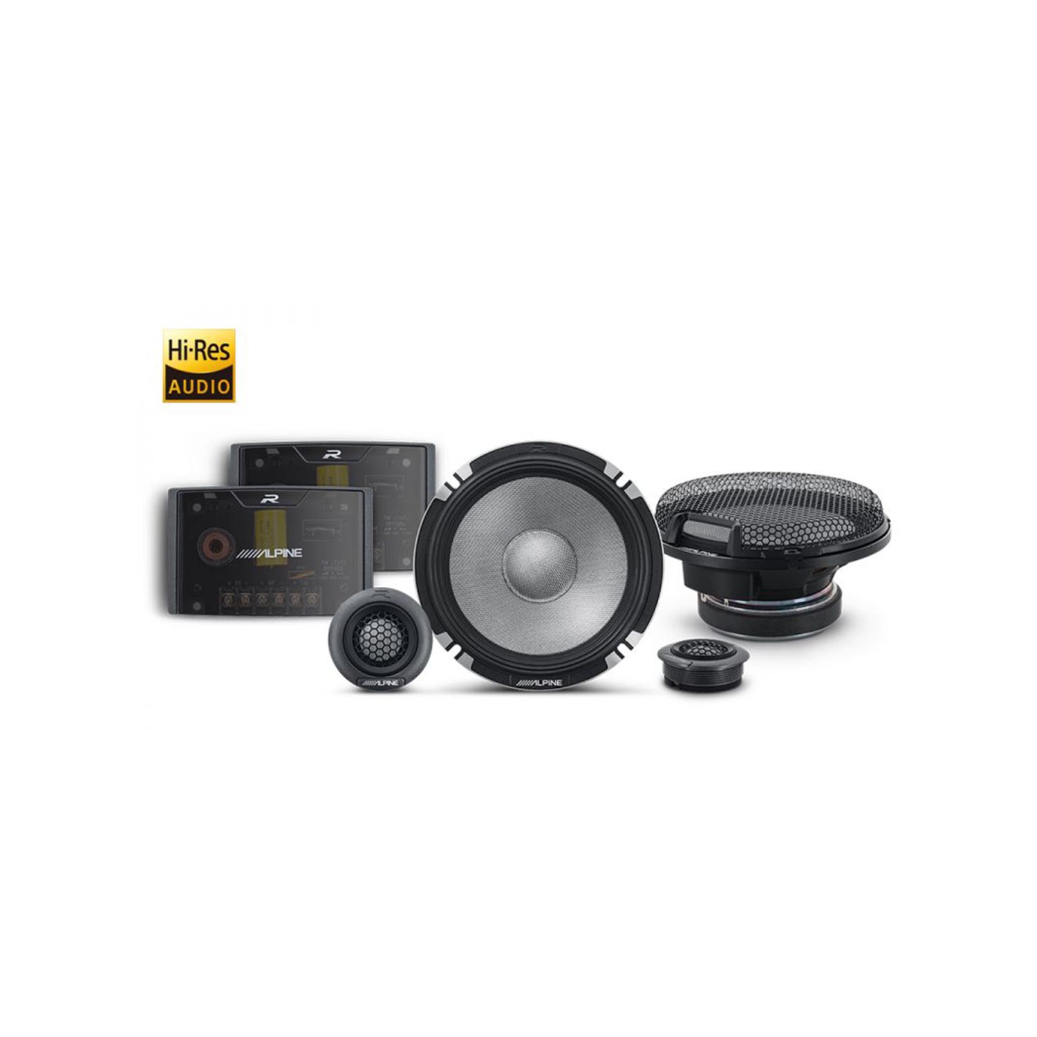 Alpine R2-S652 High-Resolution Pro 2-Way Speaker Set