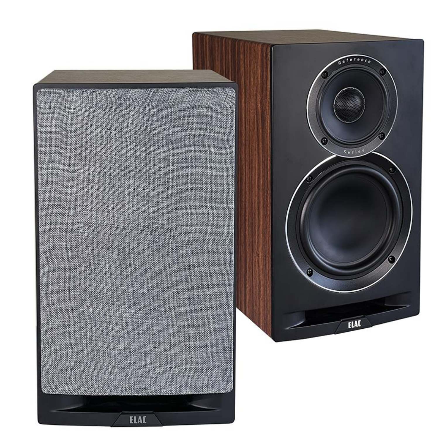 ELAC Uni-Fi Reference UBR62-BK Bookshelf Speakers (Black/Walnut Pair)
