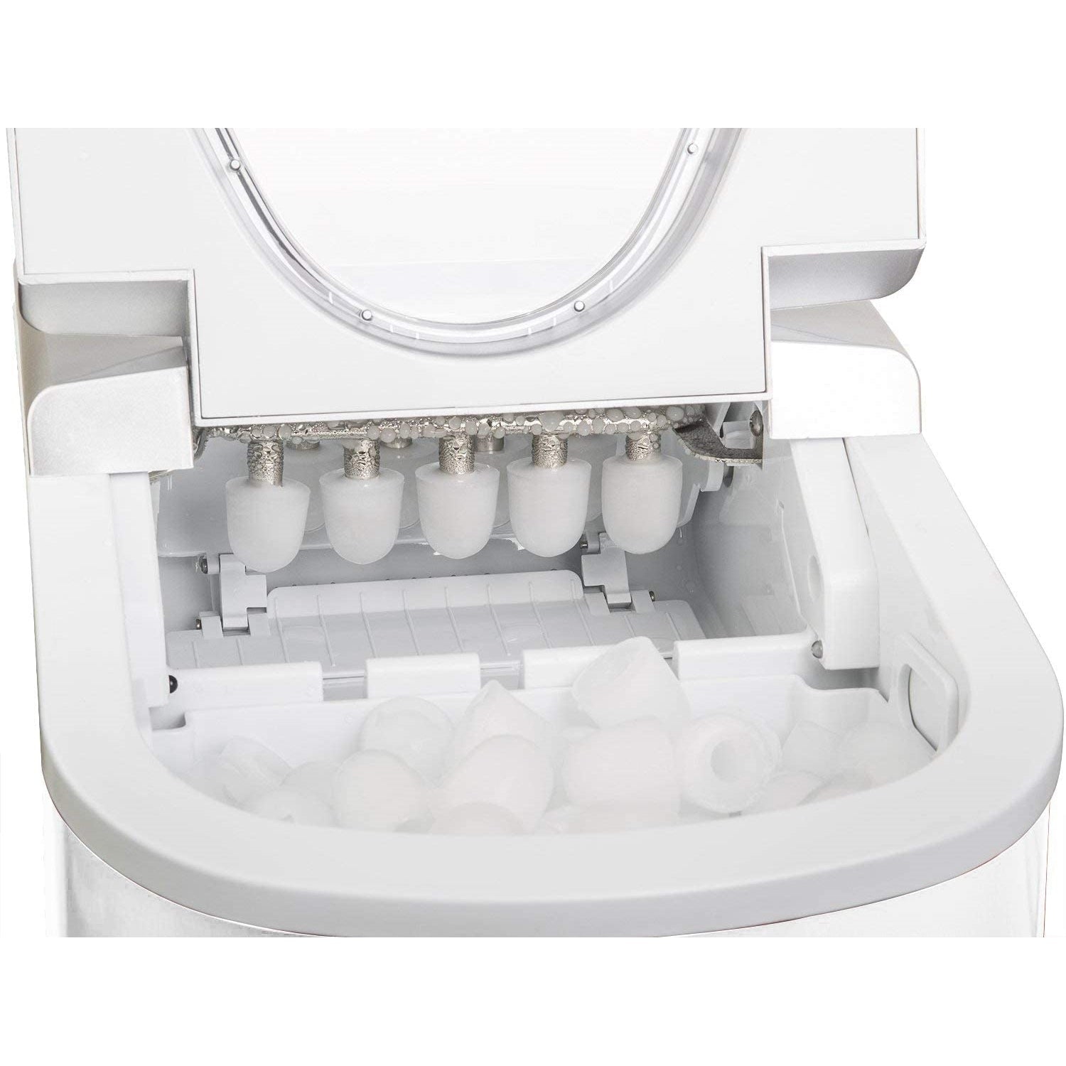 Frigidaire - Compact Ice Maker, 1.1 Liter Tank, White