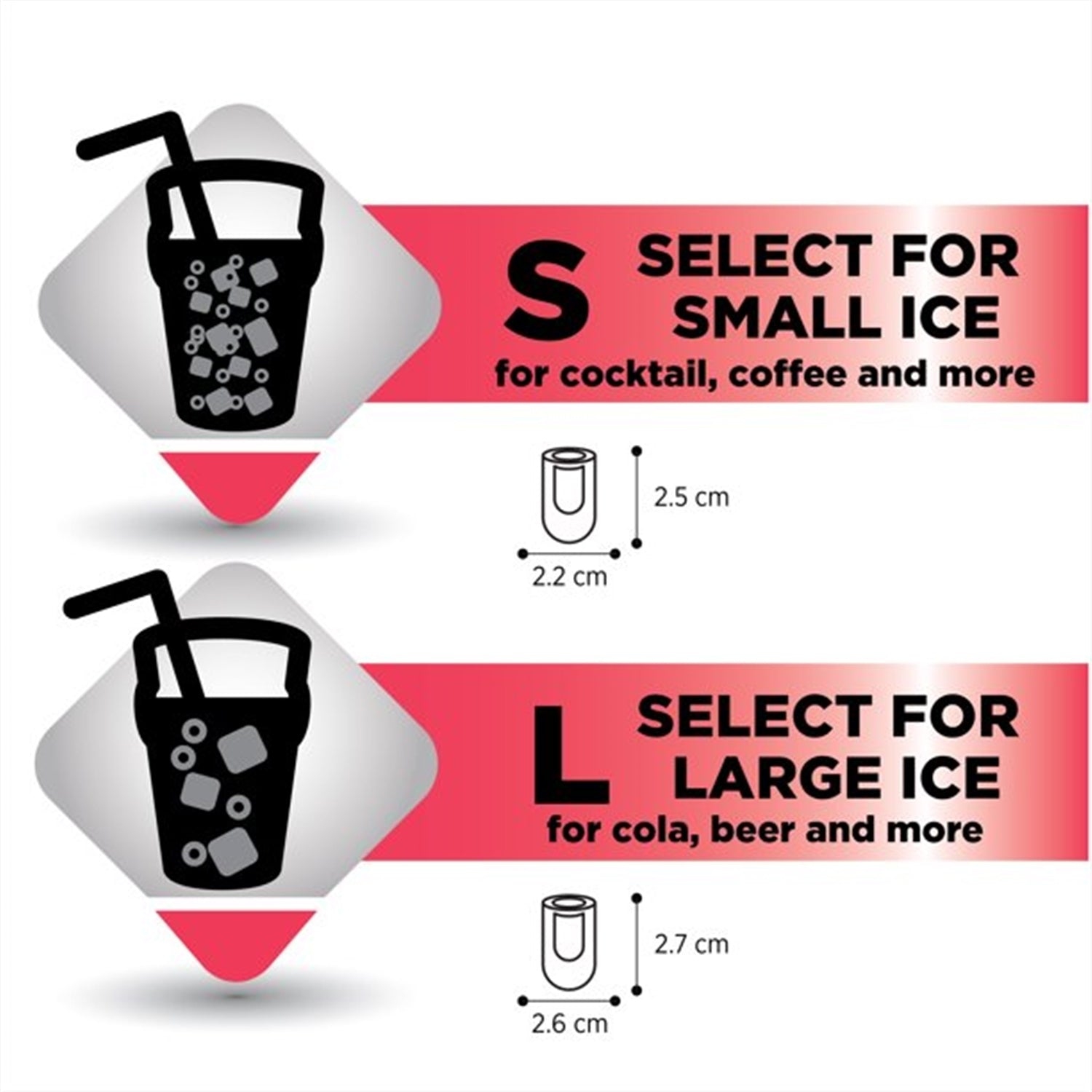 Frigidaire - Compact Ice Maker, 1.1 Liter Tank, White