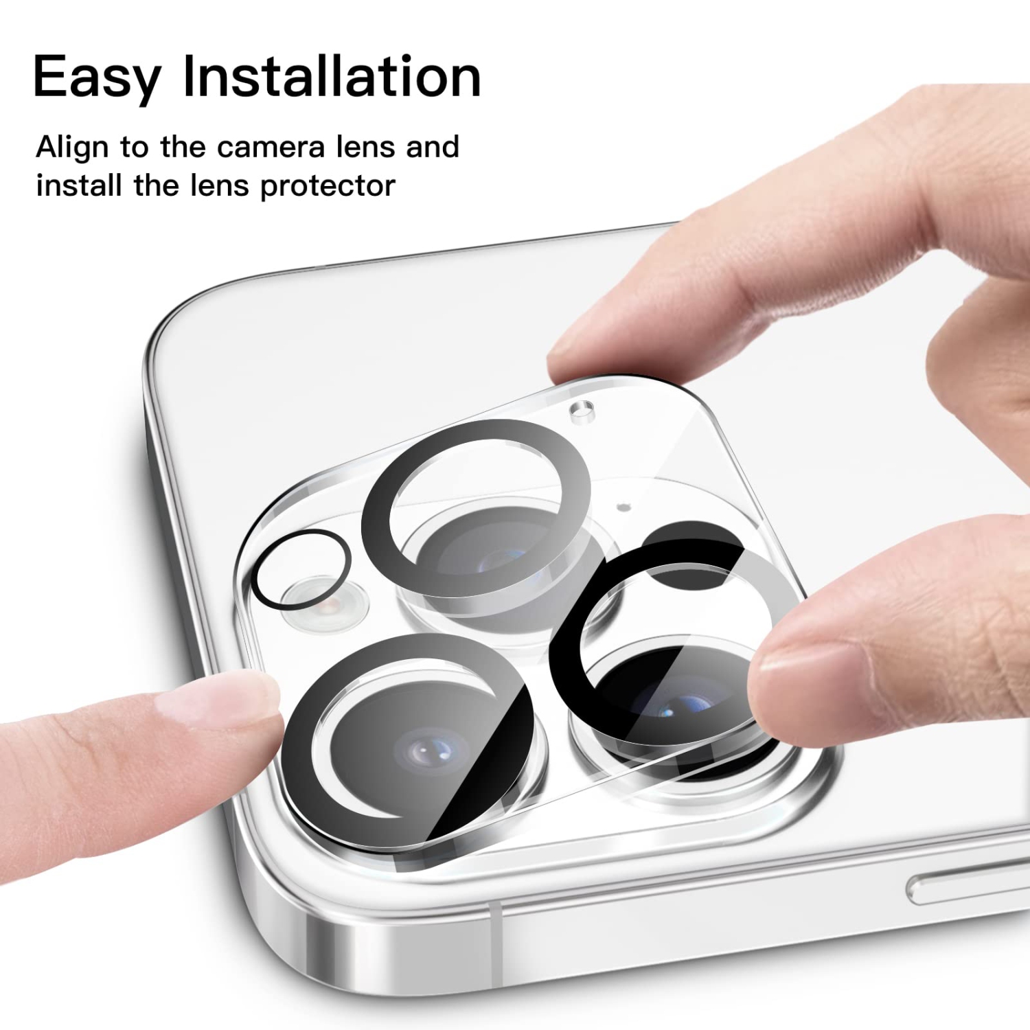 Camera Lens Protector for iPhone 14 Pro 6.1-Inch and iPhone 14 Pro Max 6.7-Inch, 9H Tempered Glass, Anti-Scratch, Case Friendly, Does Not Affect