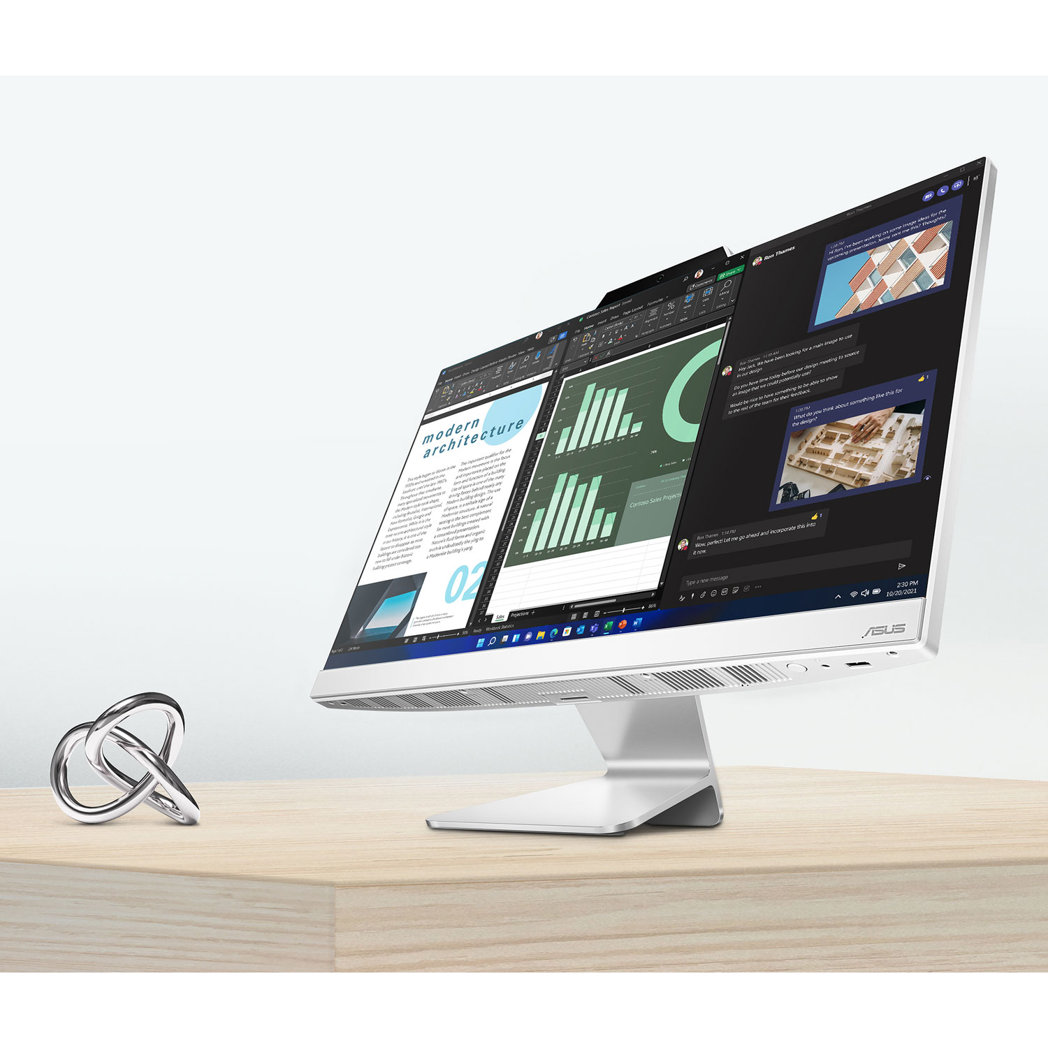 ASUS A3402 23.8" All-in-One PC - White - Only at Best Buy