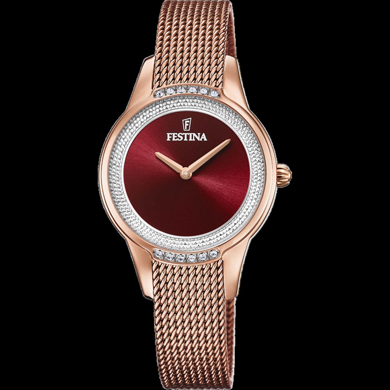 Festina F20496/1 Mademoiselle Mesh Band Watch In Rose Gold