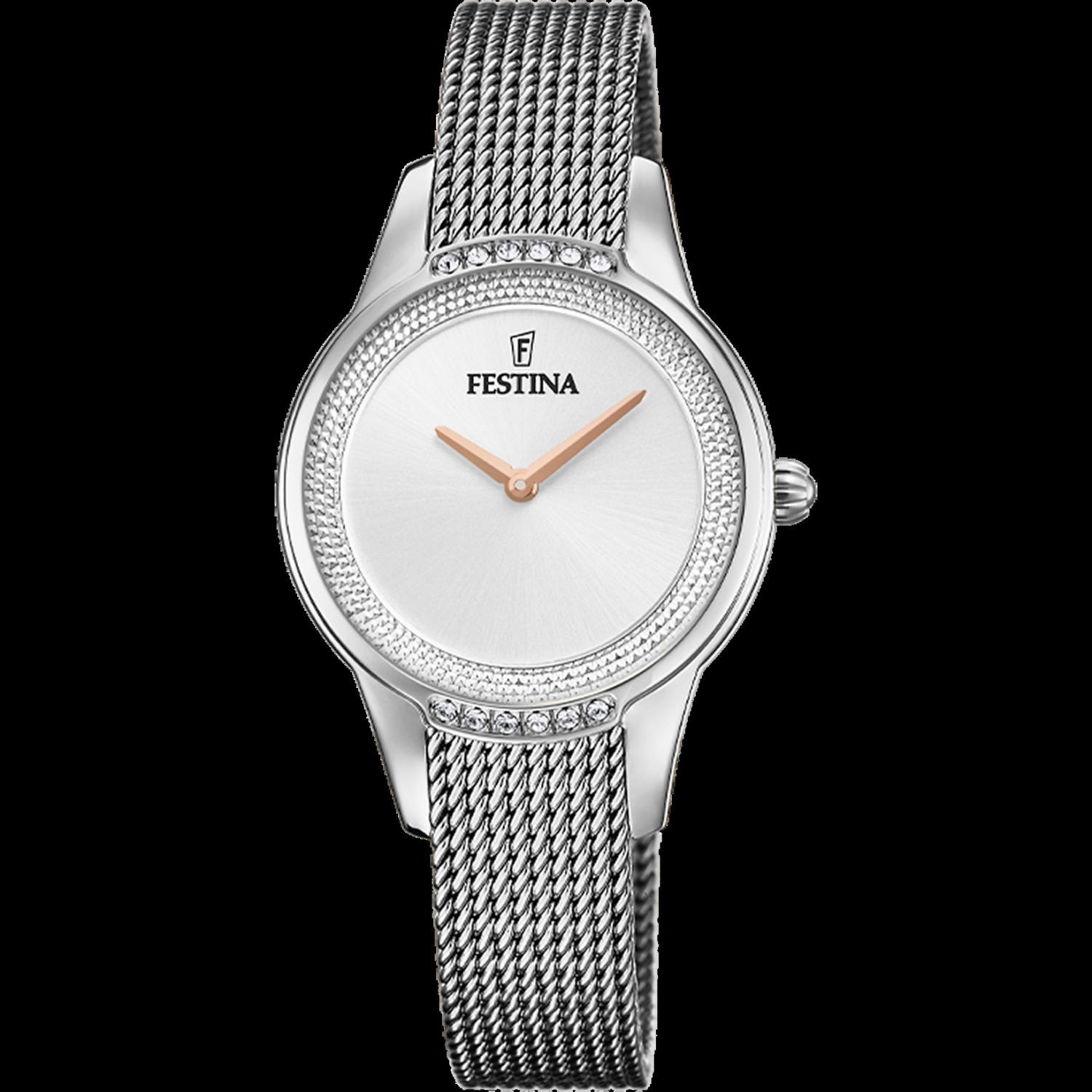 Festina F20494/1 Mademoiselle Mesh Band Watch In Silver