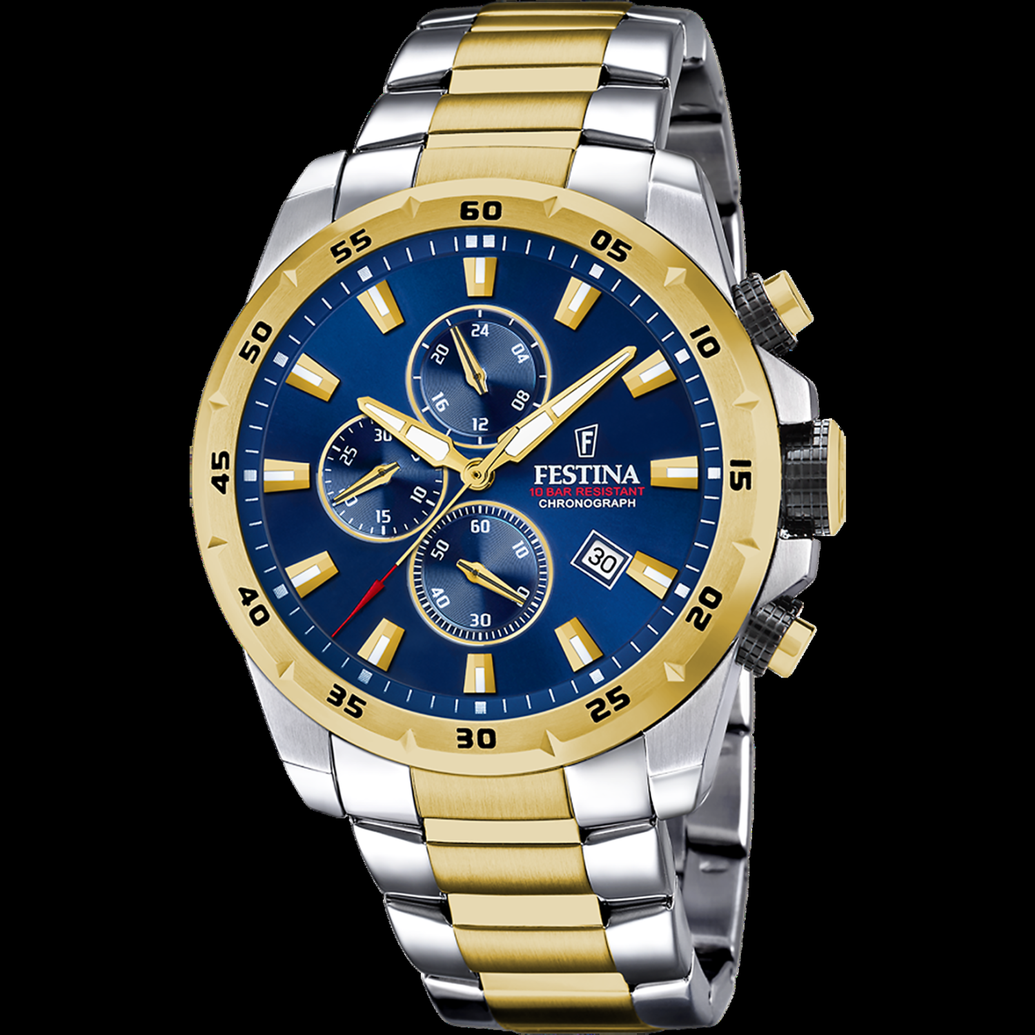 Festina F20562/2 Chrono Sport Stainless Steel Watch In Two Tone
